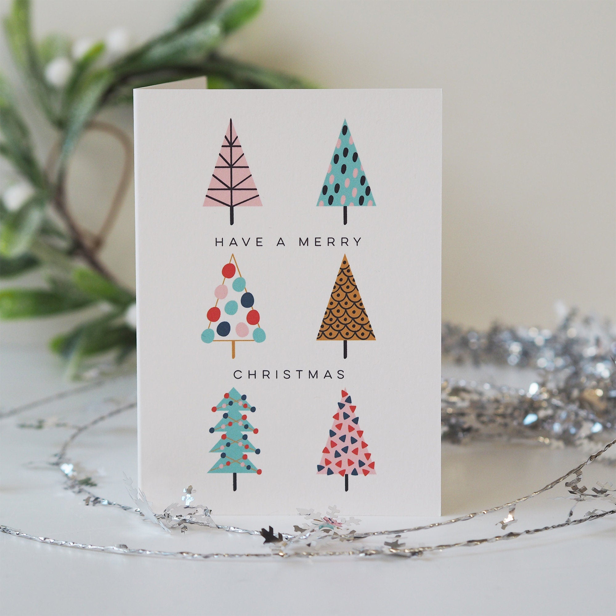 Have A Merry Christmas Card - Christmas Tree Card - Christmas Card