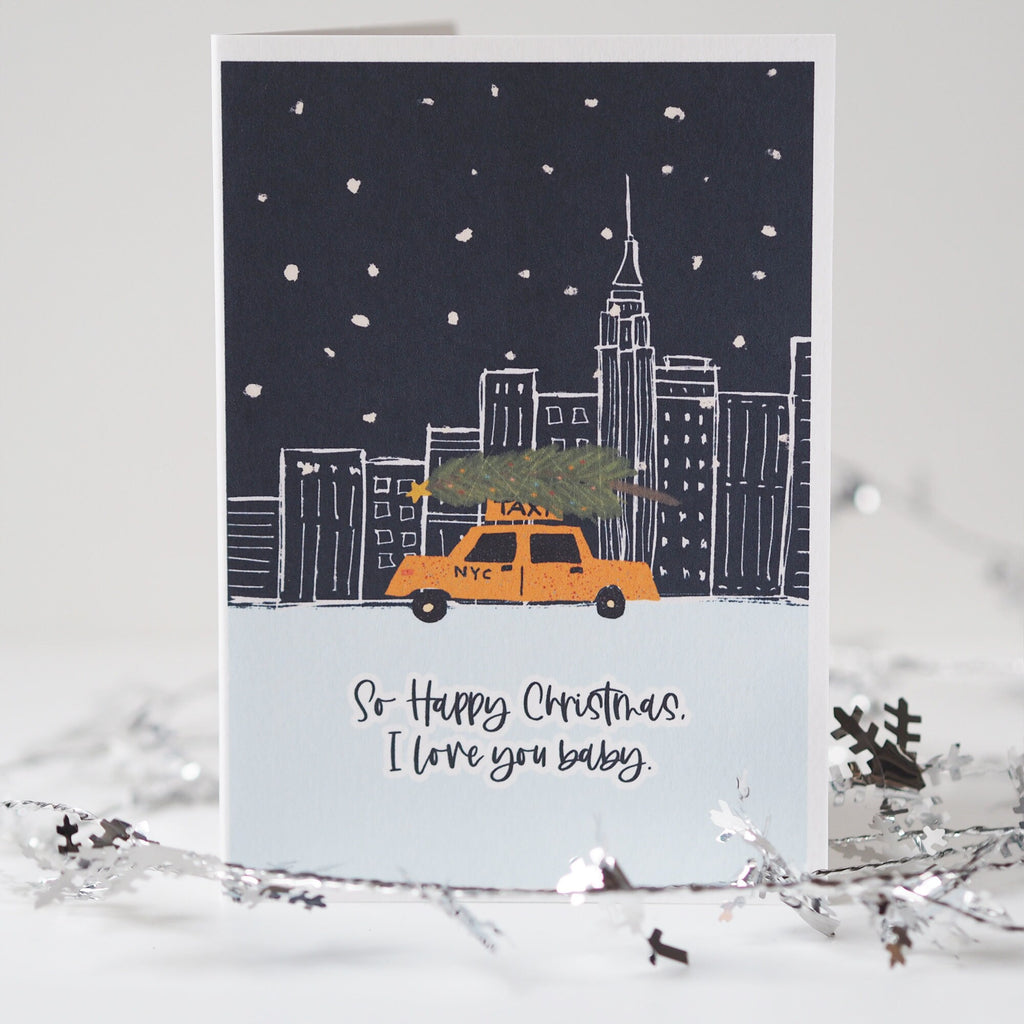 New York Christmas Card - So Happy Christmas - I love You Baby - Card For Loved One - The Pogues