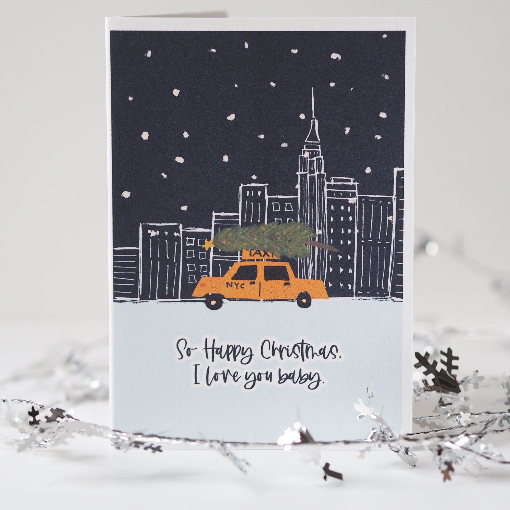 New York Christmas Card - So Happy Christmas - I love You Baby - Card For Loved One - The Pogues