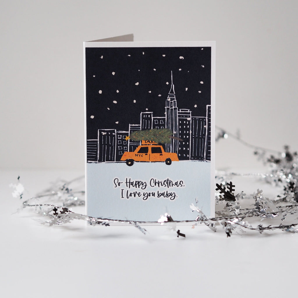 New York Christmas Card - So Happy Christmas - I love You Baby - Card For Loved One - The Pogues