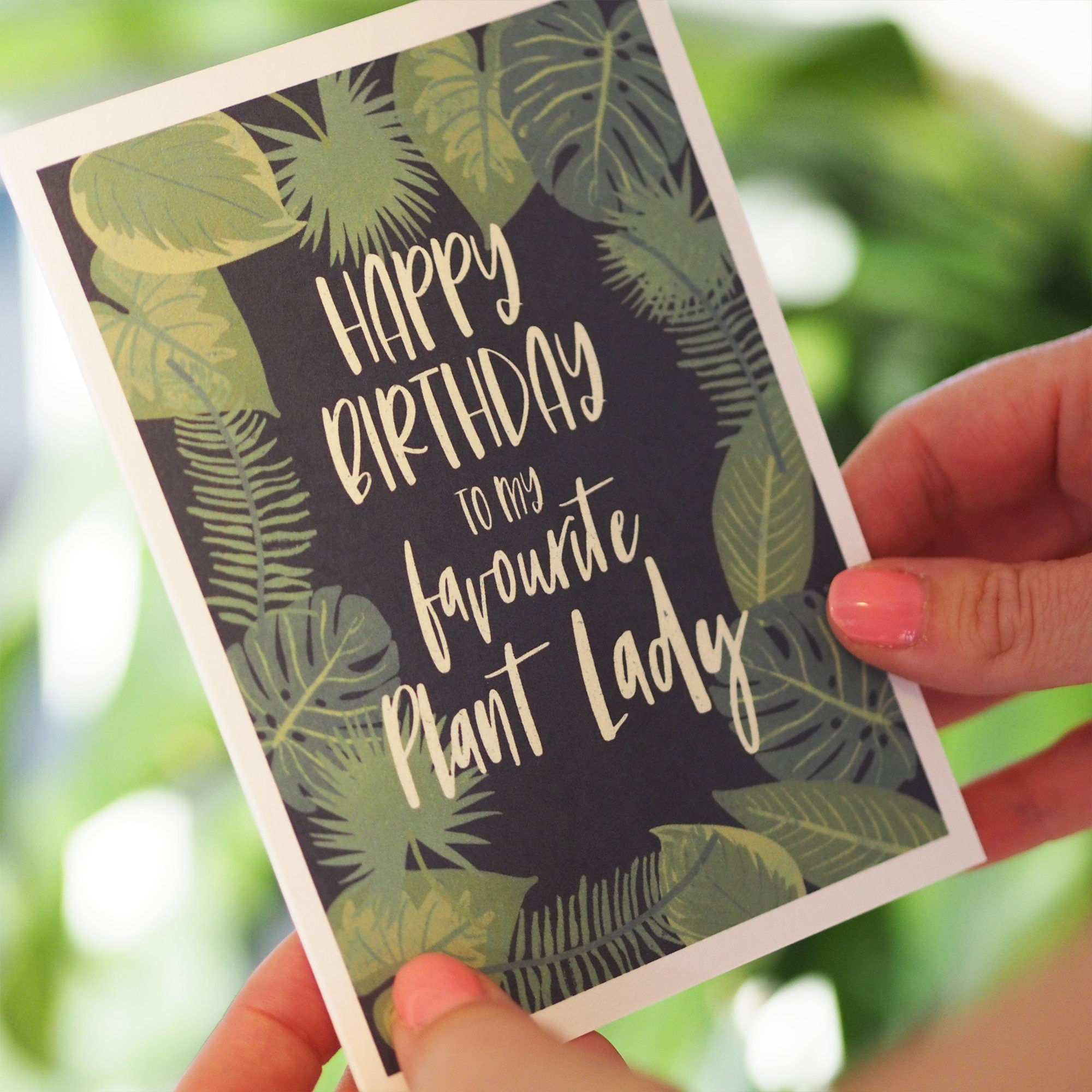 Favourite Plant Lady Birthday Card