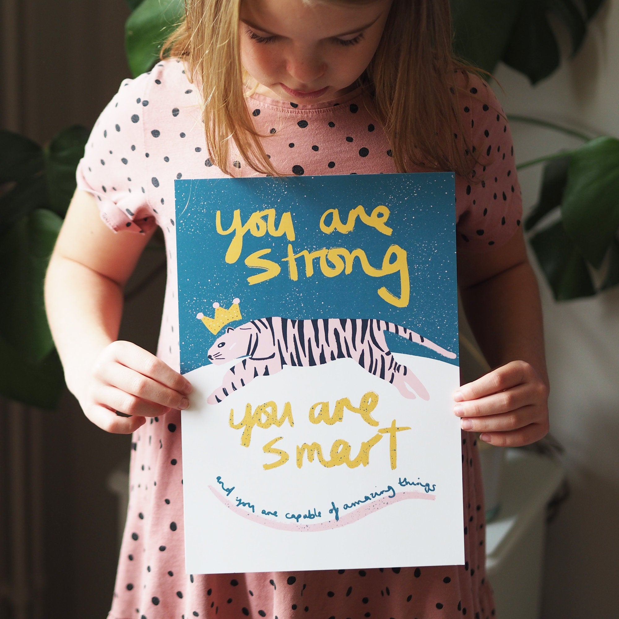 You Are Strong Tiger Art Print