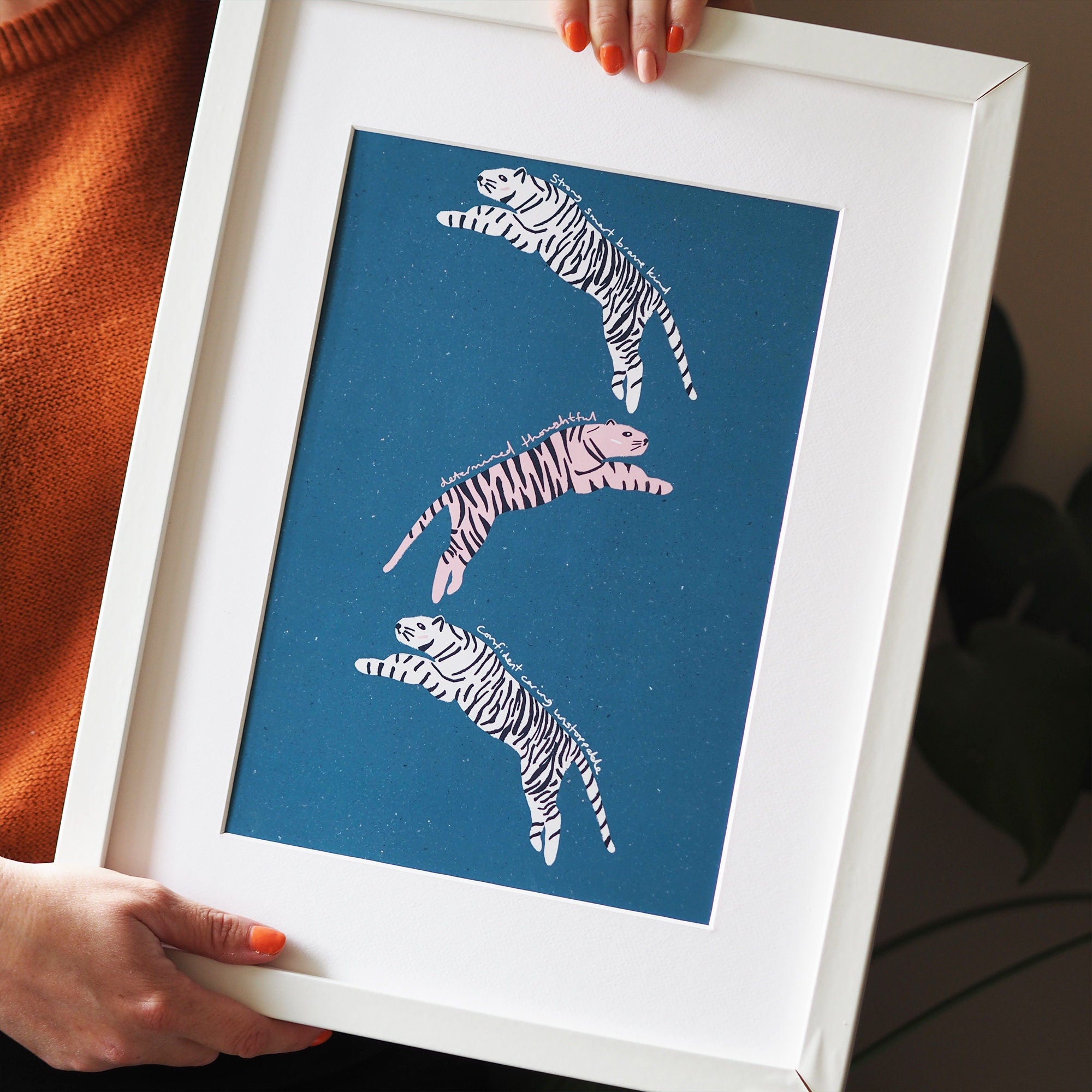 Positivity Tigers Art Print