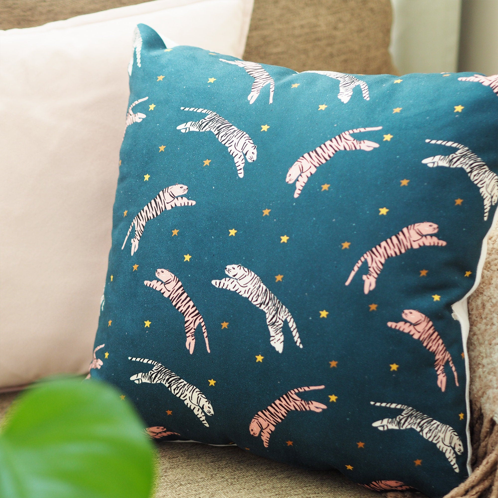 Tigers In The Stars Cushion