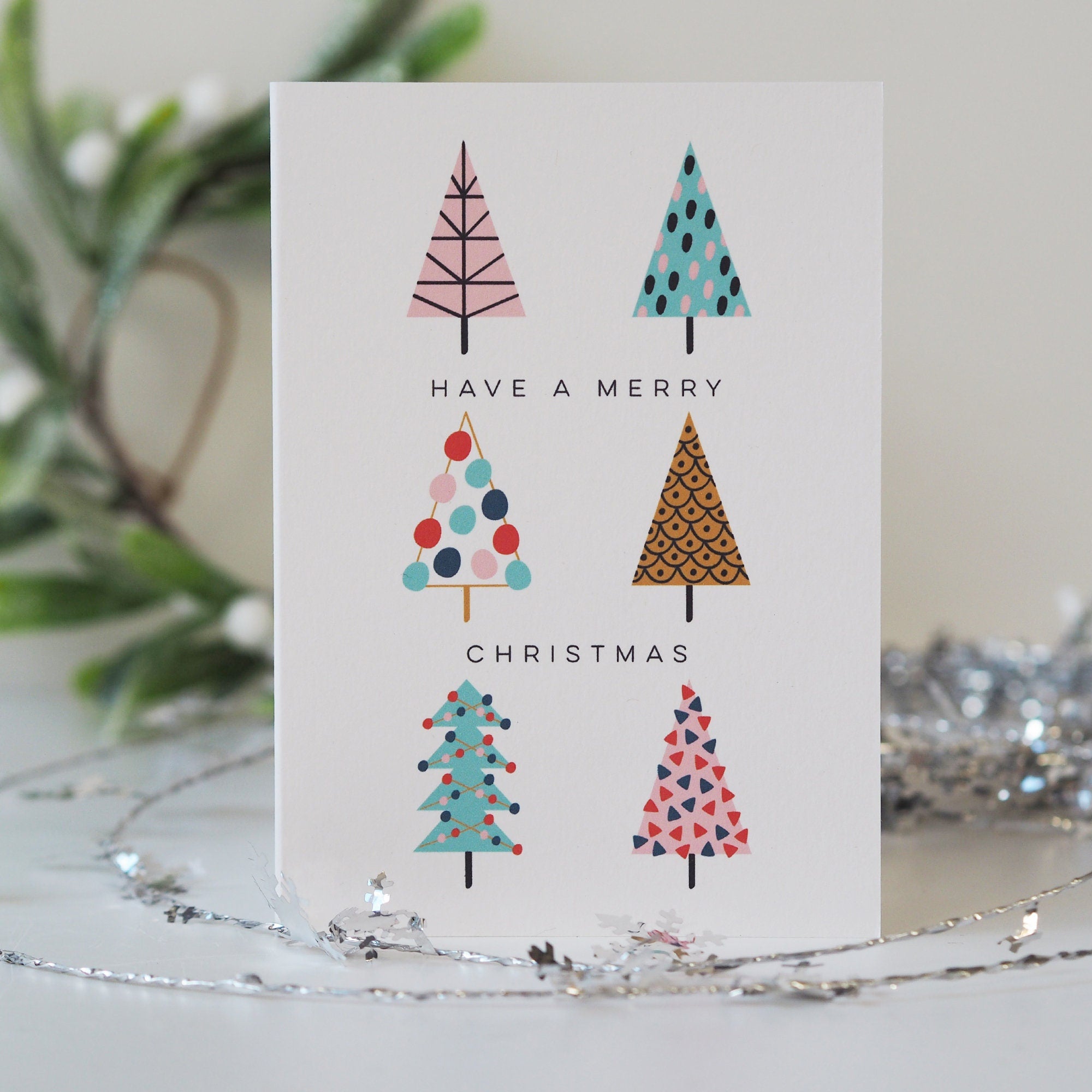 Have A Merry Christmas Card - Christmas Tree Card - Christmas Card