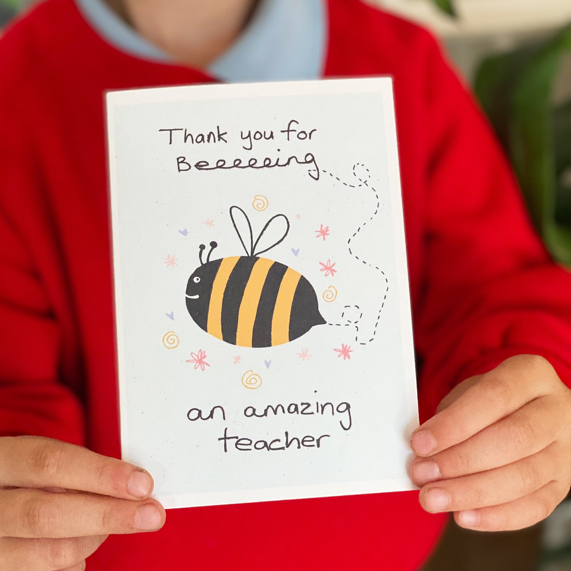Bee Thank You Teacher End Of Term Card