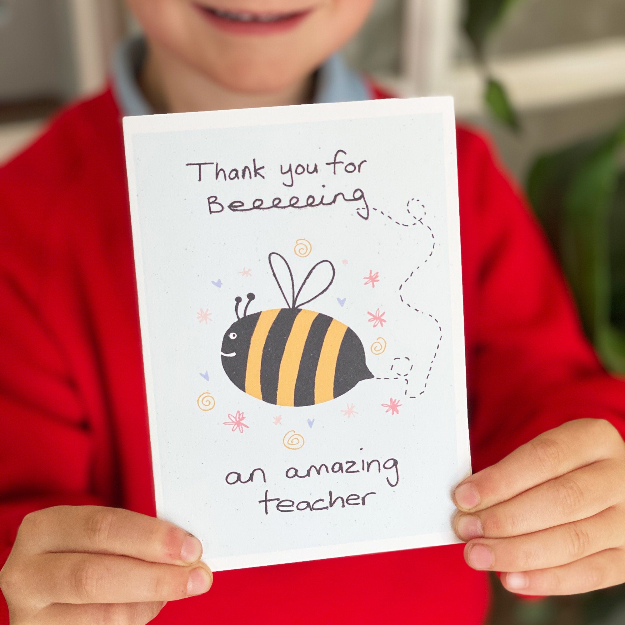 Bee Thank You Teacher End Of Term Card
