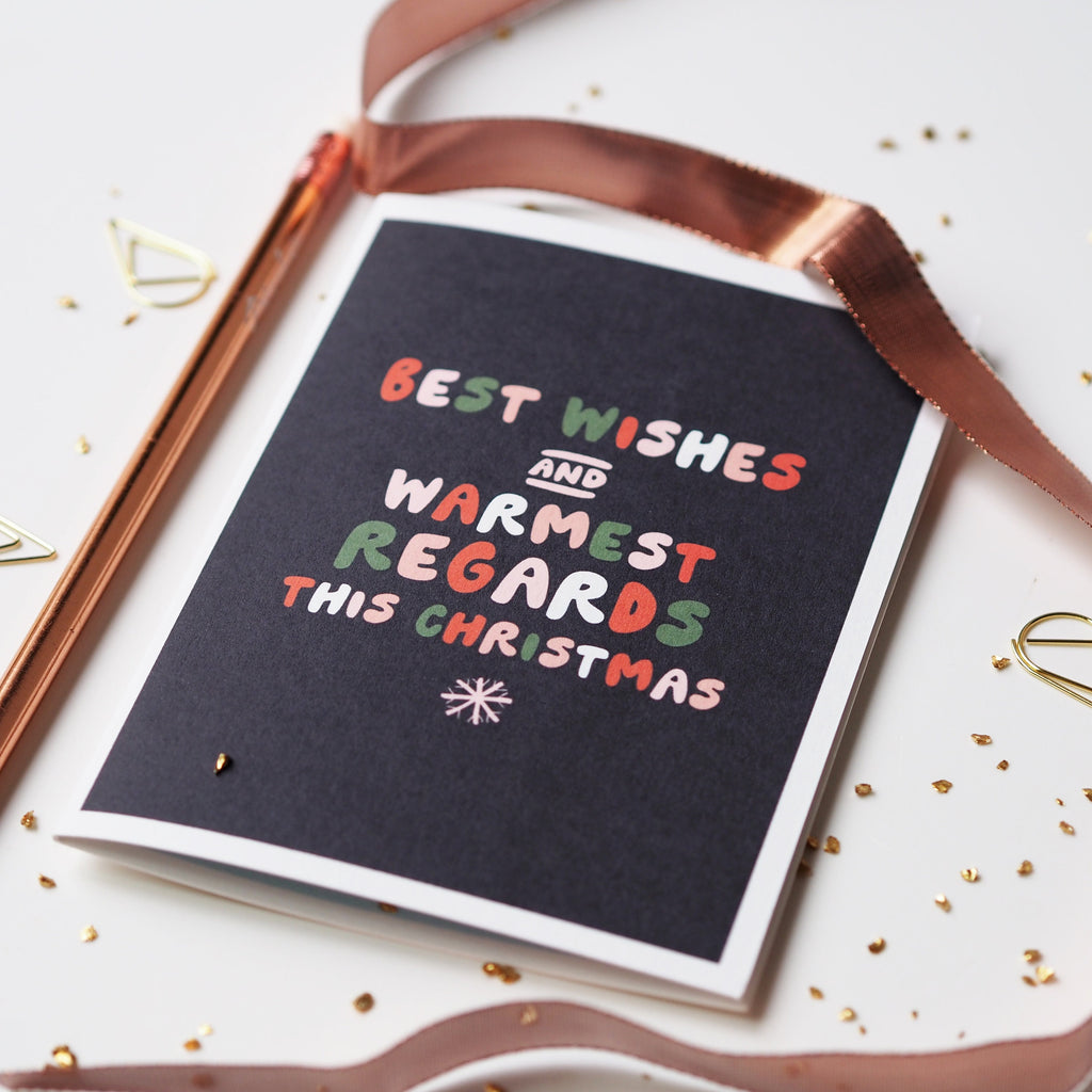 Best Wishes Warmest Regards Funny Christmas Card