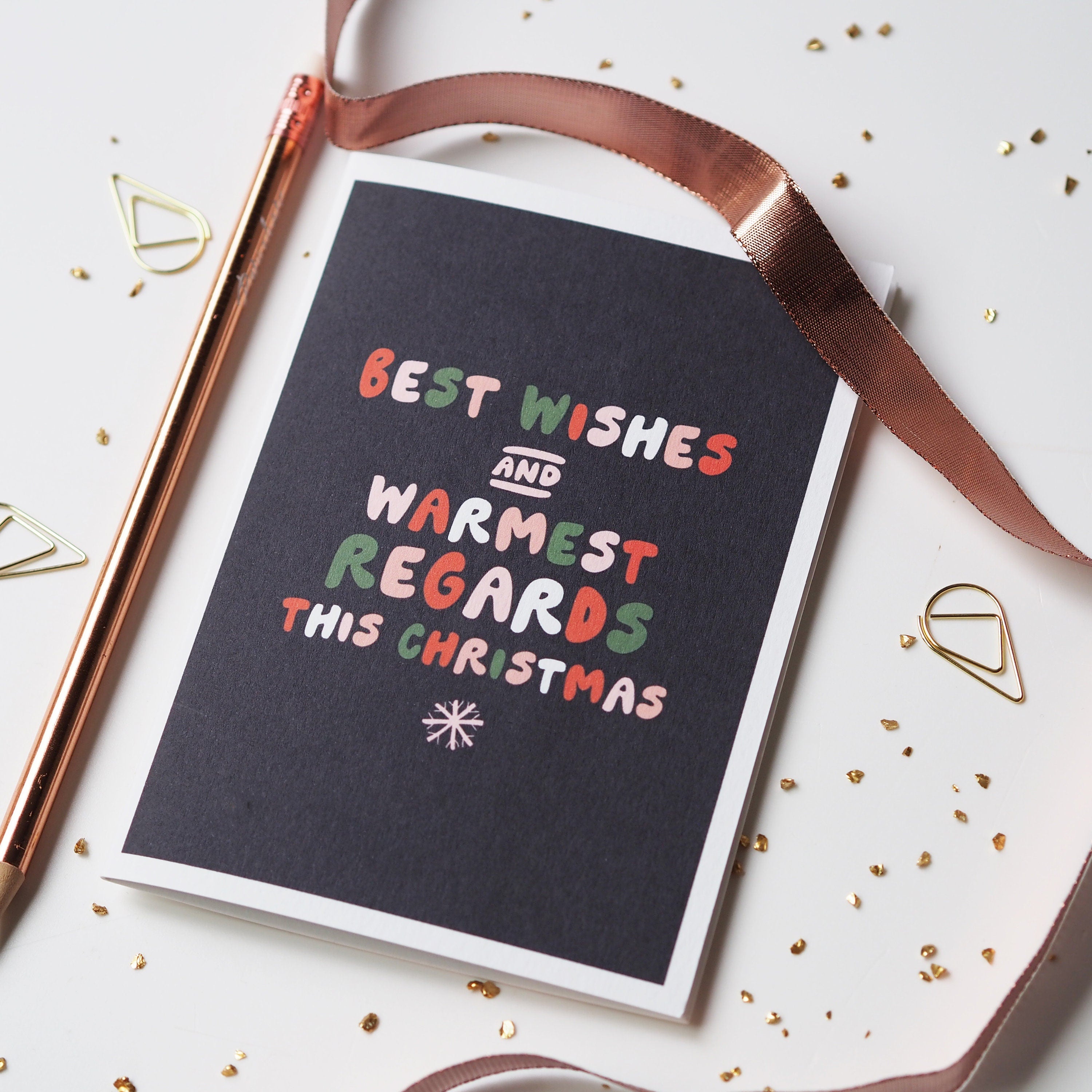 Best Wishes Warmest Regards Funny Christmas Card