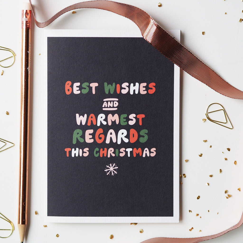 Best Wishes Warmest Regards Funny Christmas Card