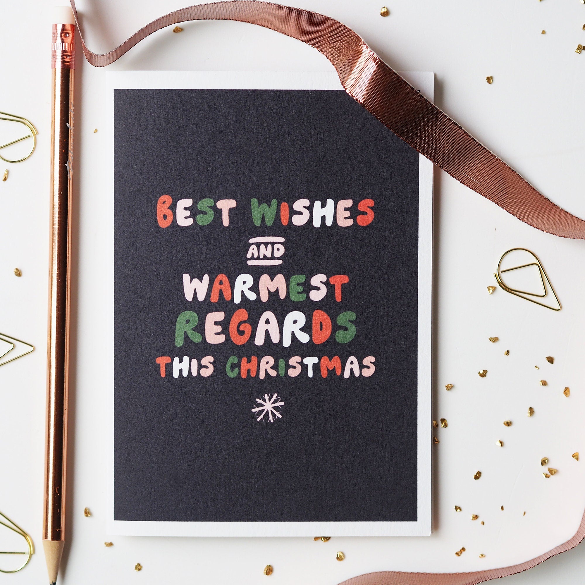 Best Wishes Warmest Regards Funny Christmas Card