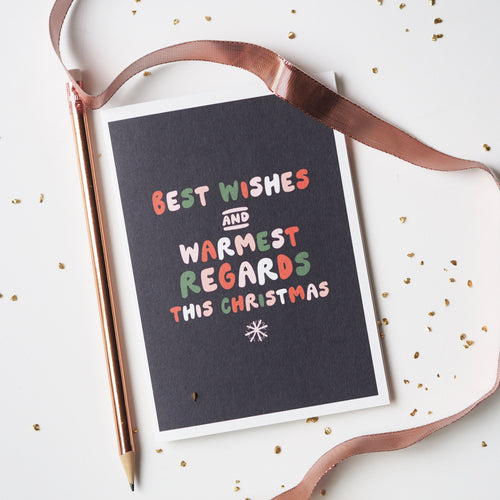 Best Wishes Warmest Regards Funny Christmas Card