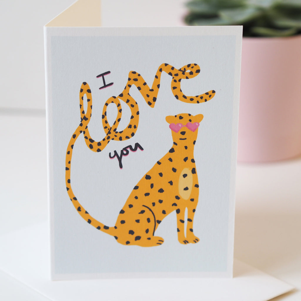 Leopard Love Valentine's Day Card