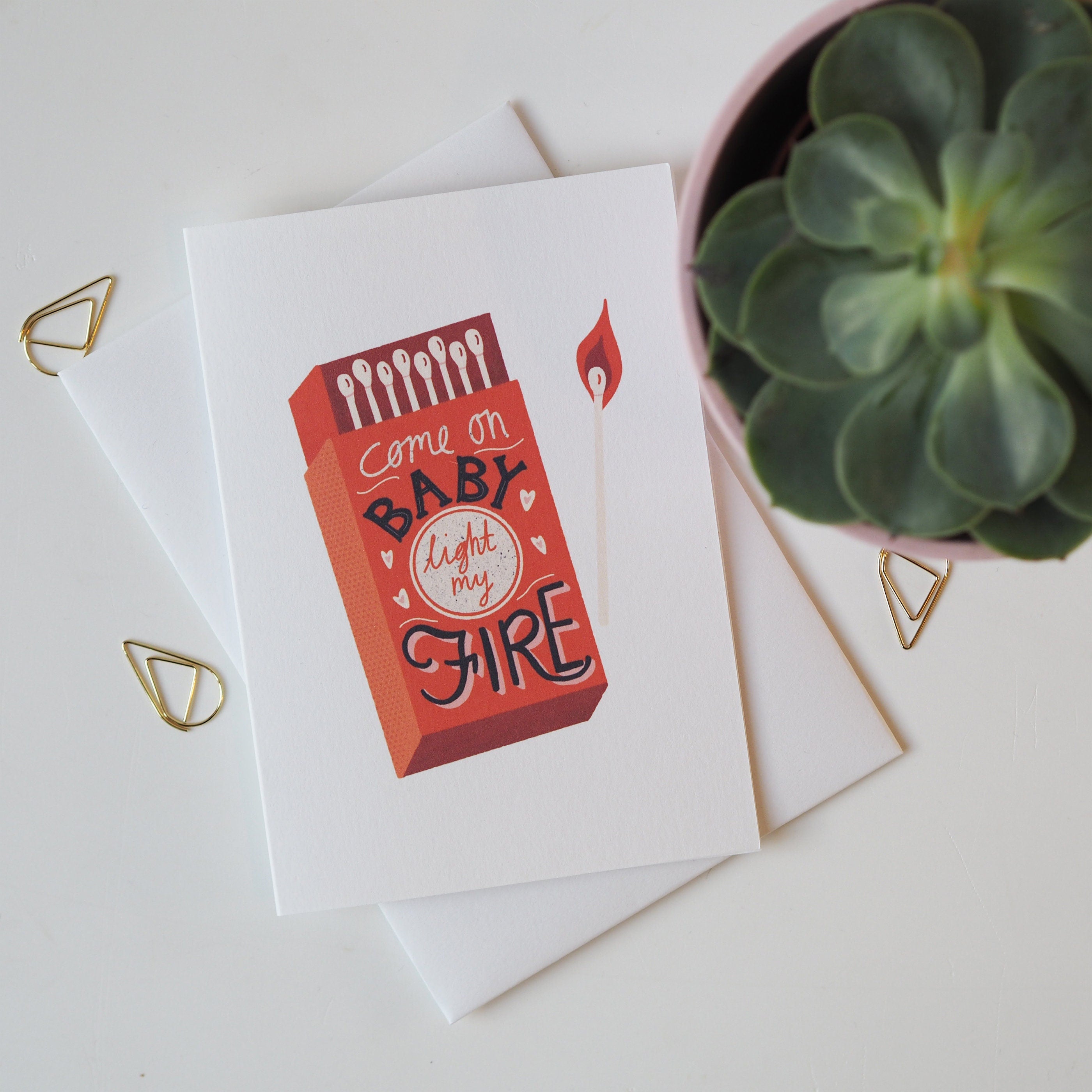 Light My Fire Valentine's Day Card