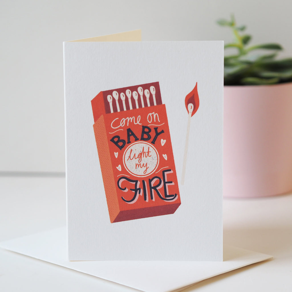Light My Fire Valentine's Day Card