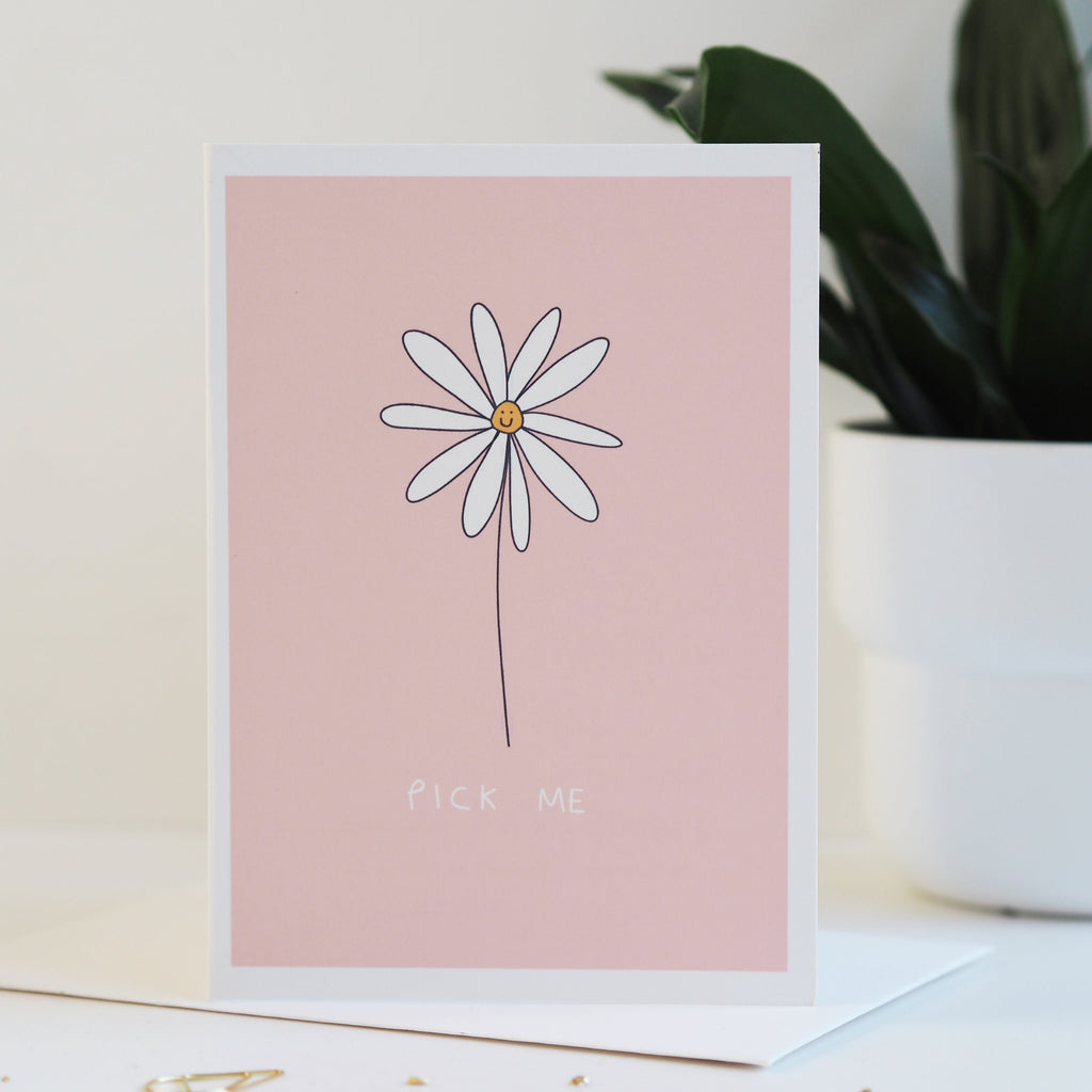 Pick Me Daisy Valentine's Day Card