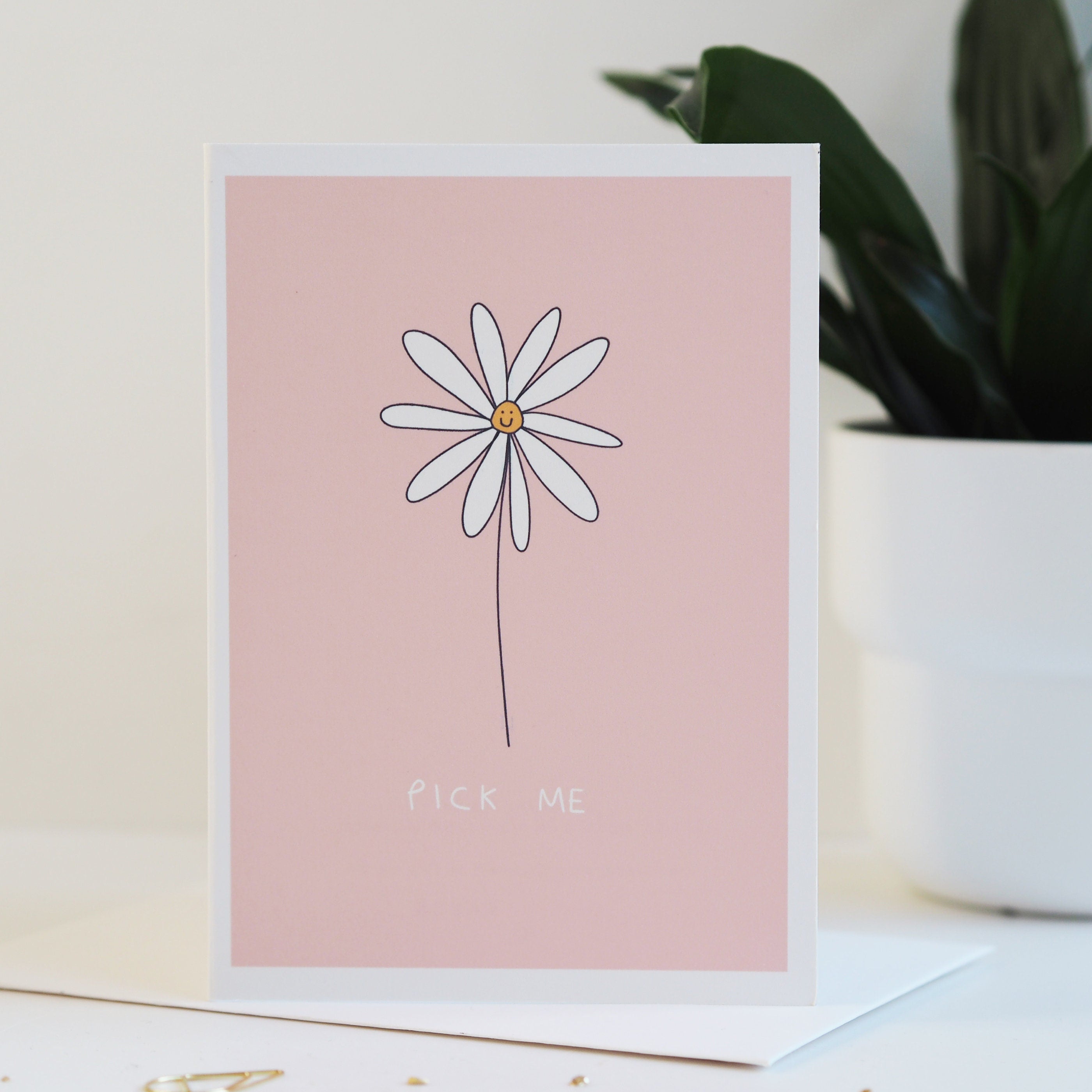 Pick Me Daisy Valentine's Day Card