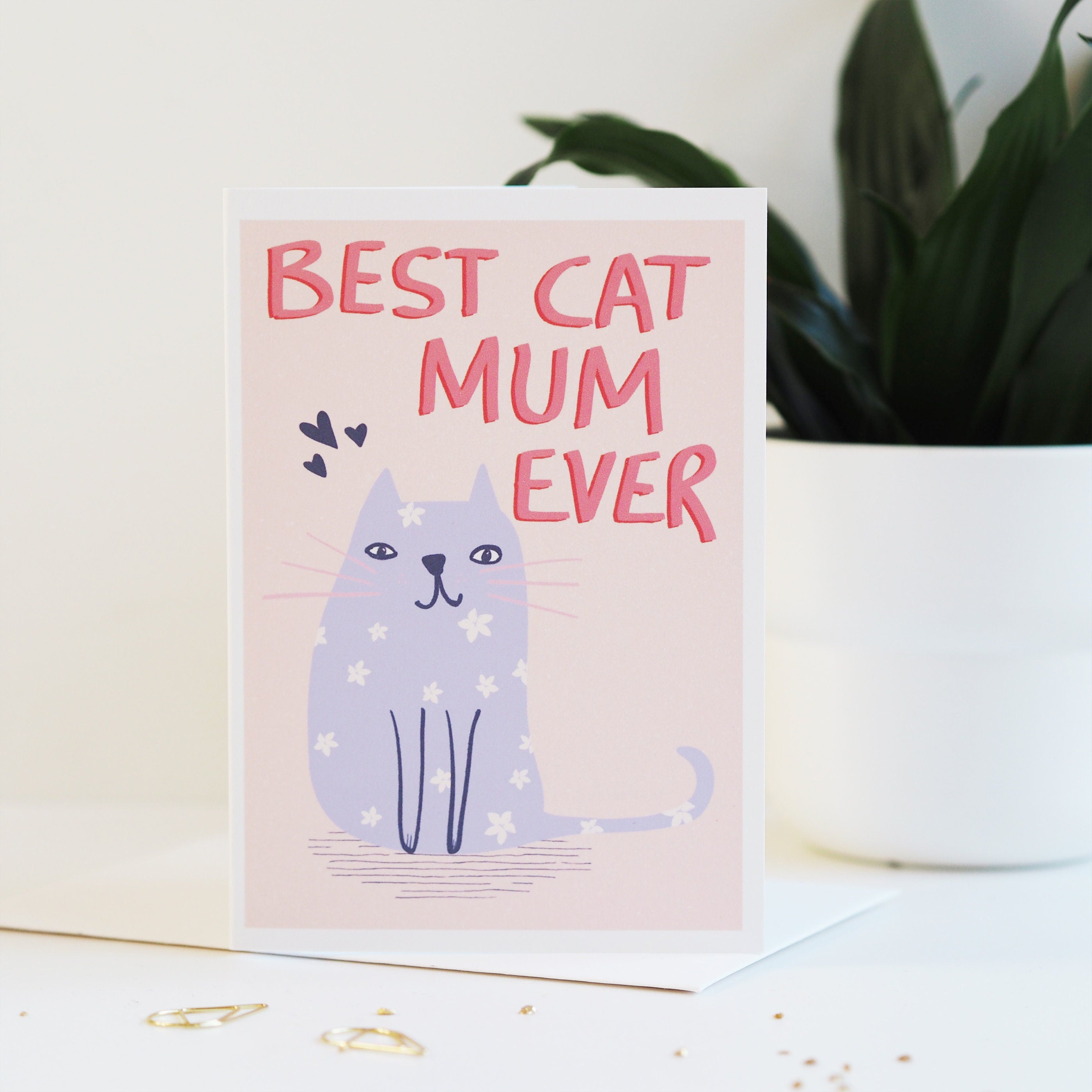 Best Cat Mum Ever Mother's Day Card