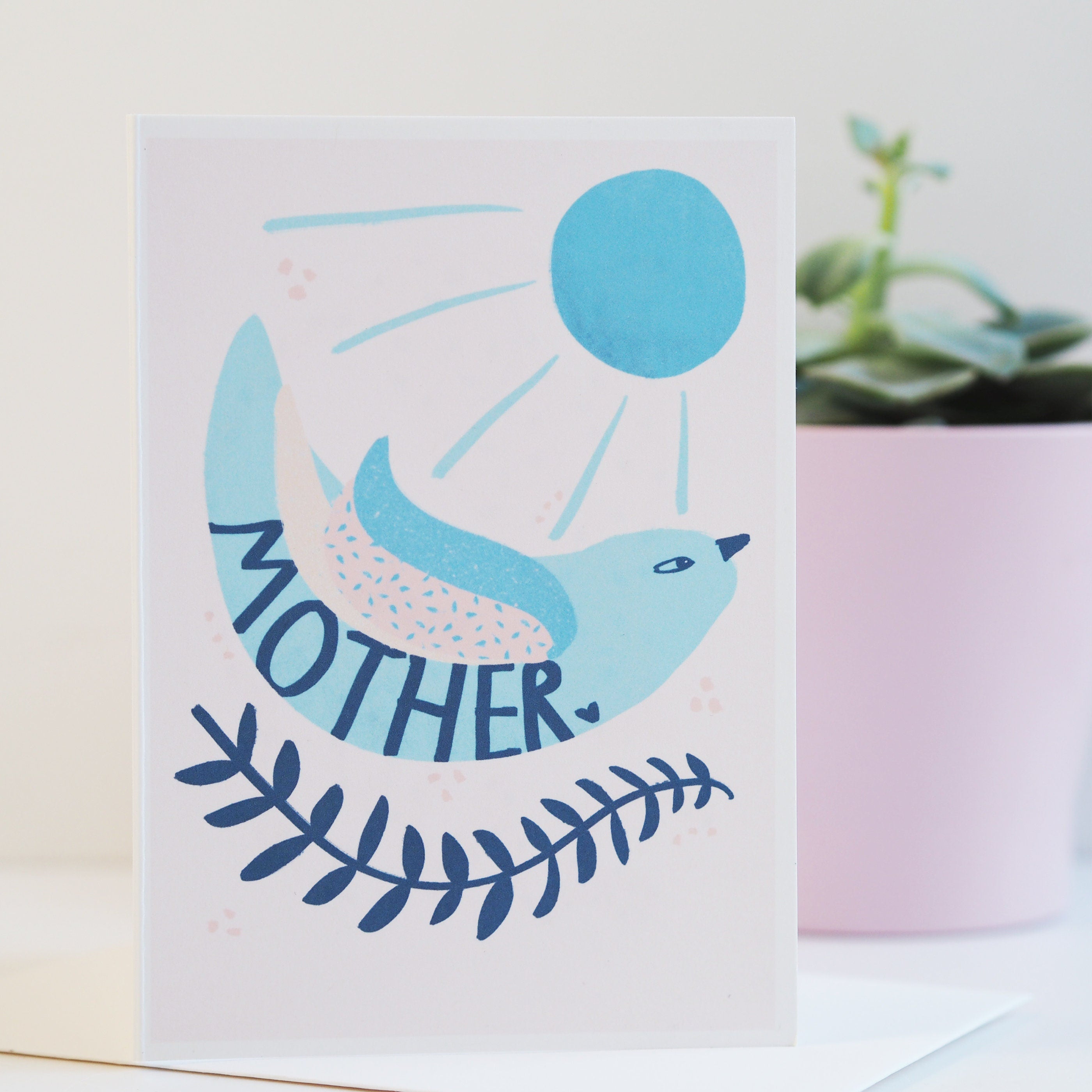 Mother Bird Illustrated Mother's Day Card