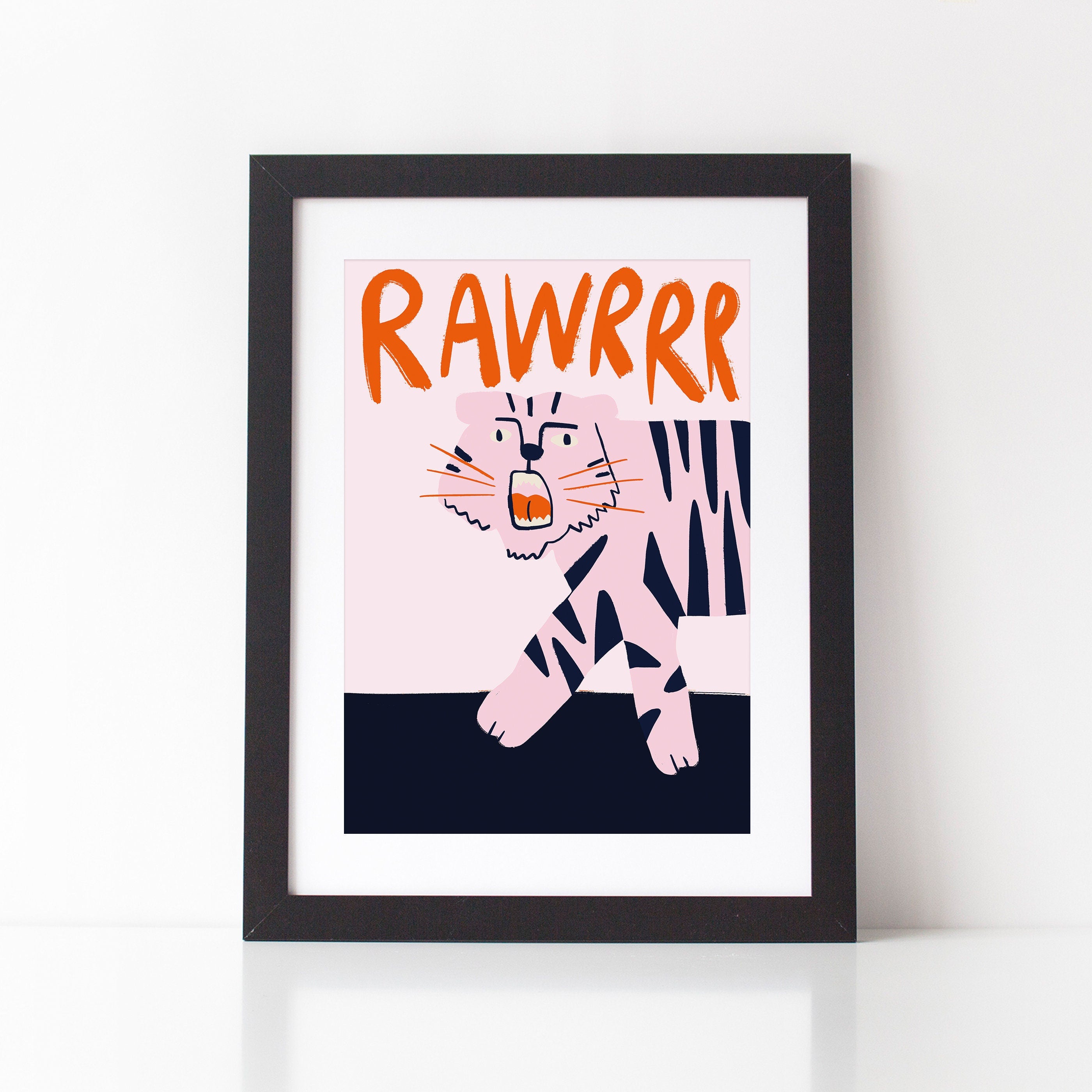 Tiger Rawr Art Print