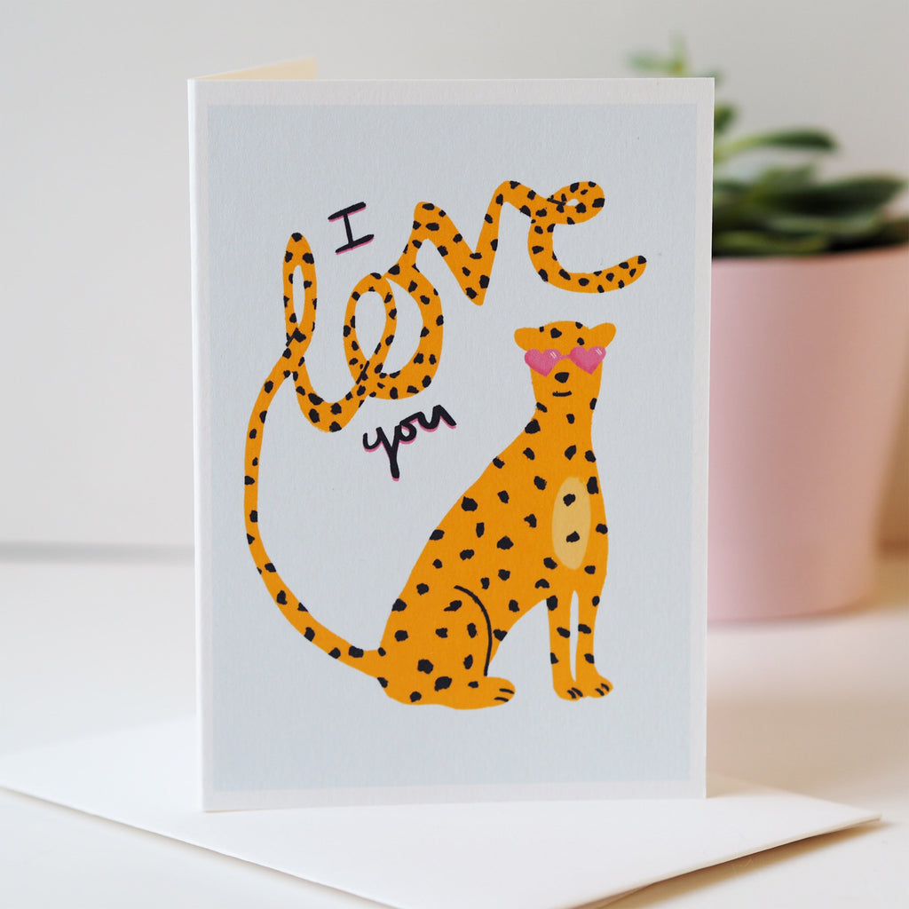 Leopard Love Valentine's Day Card