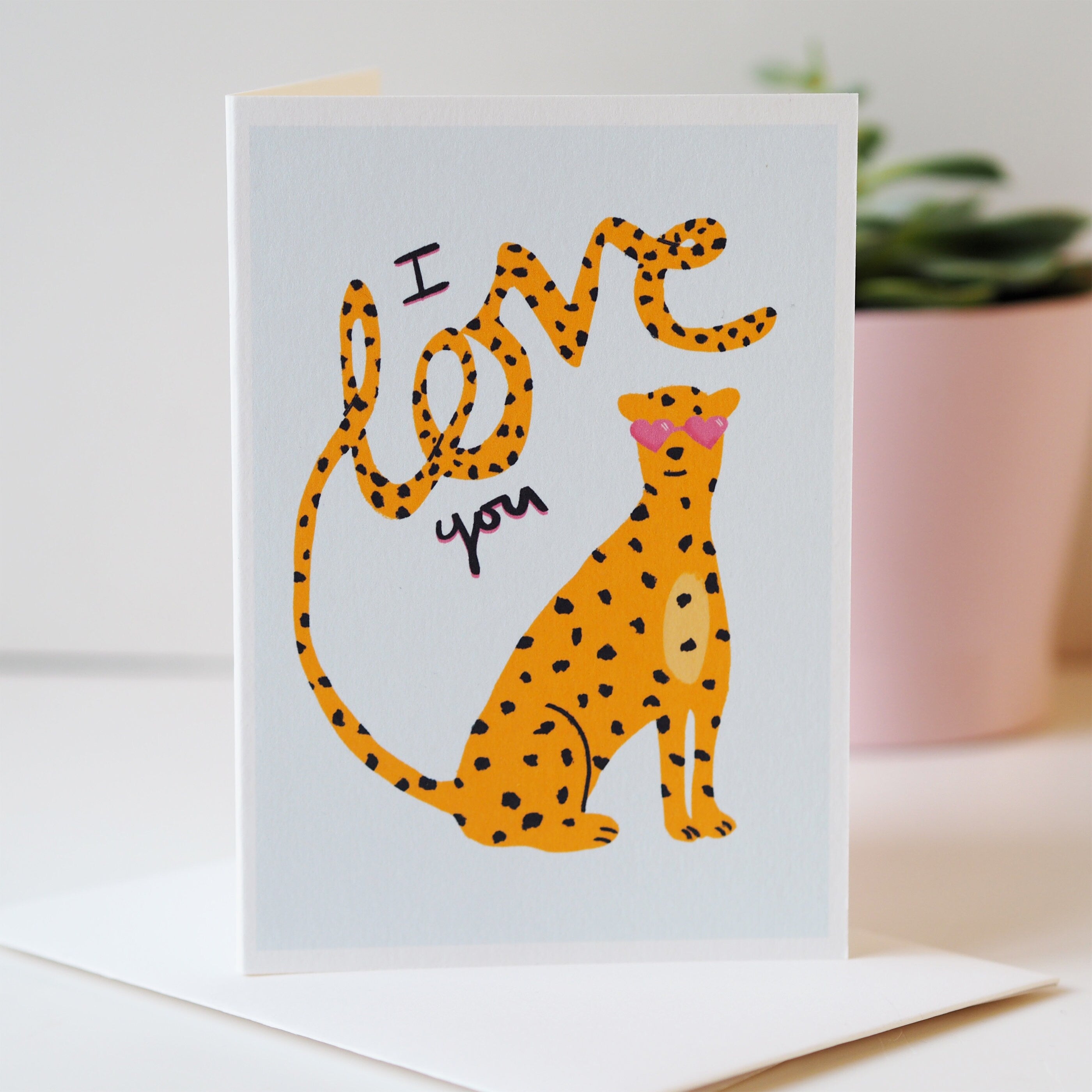 Leopard Love Valentine's Day Card