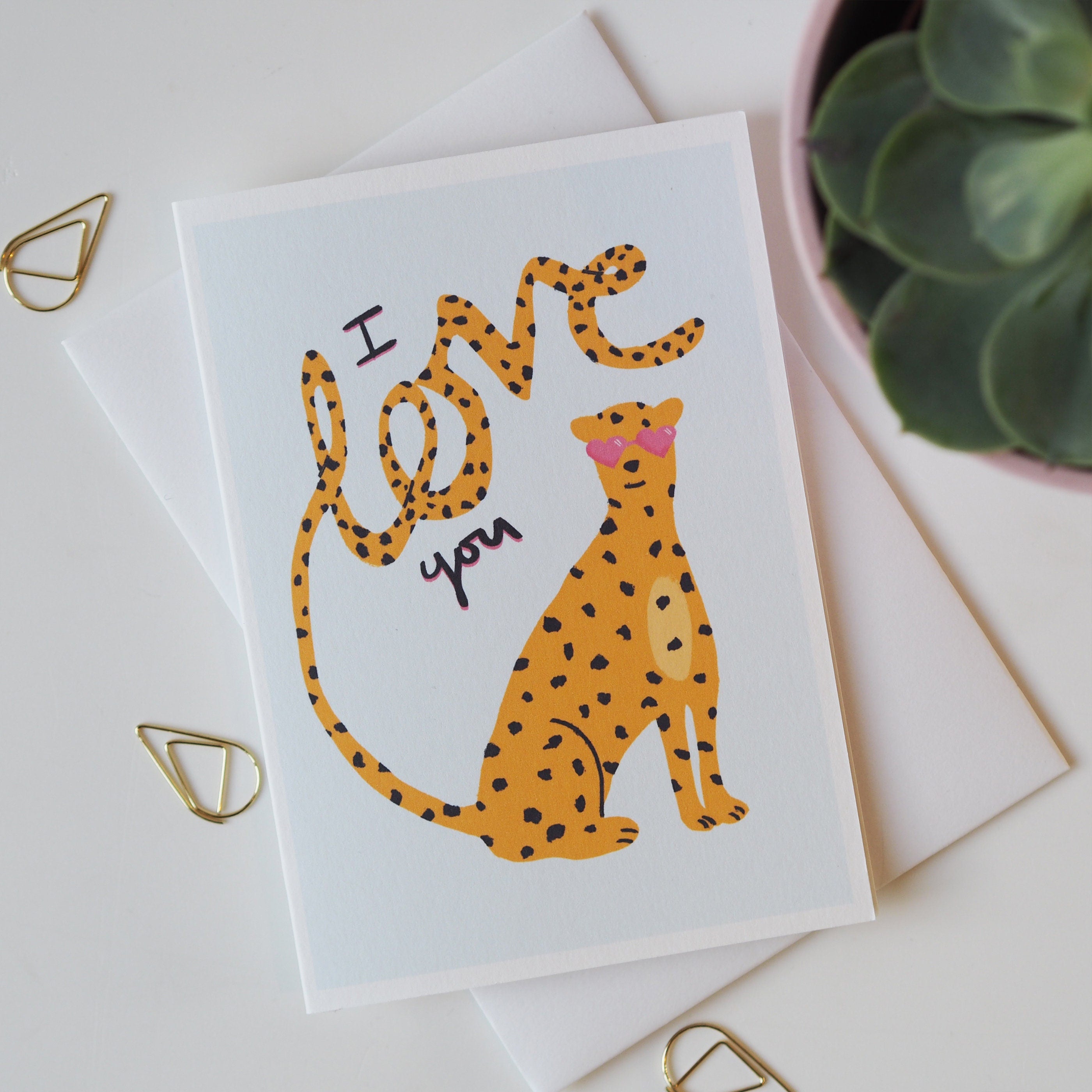 Leopard Love Valentine's Day Card