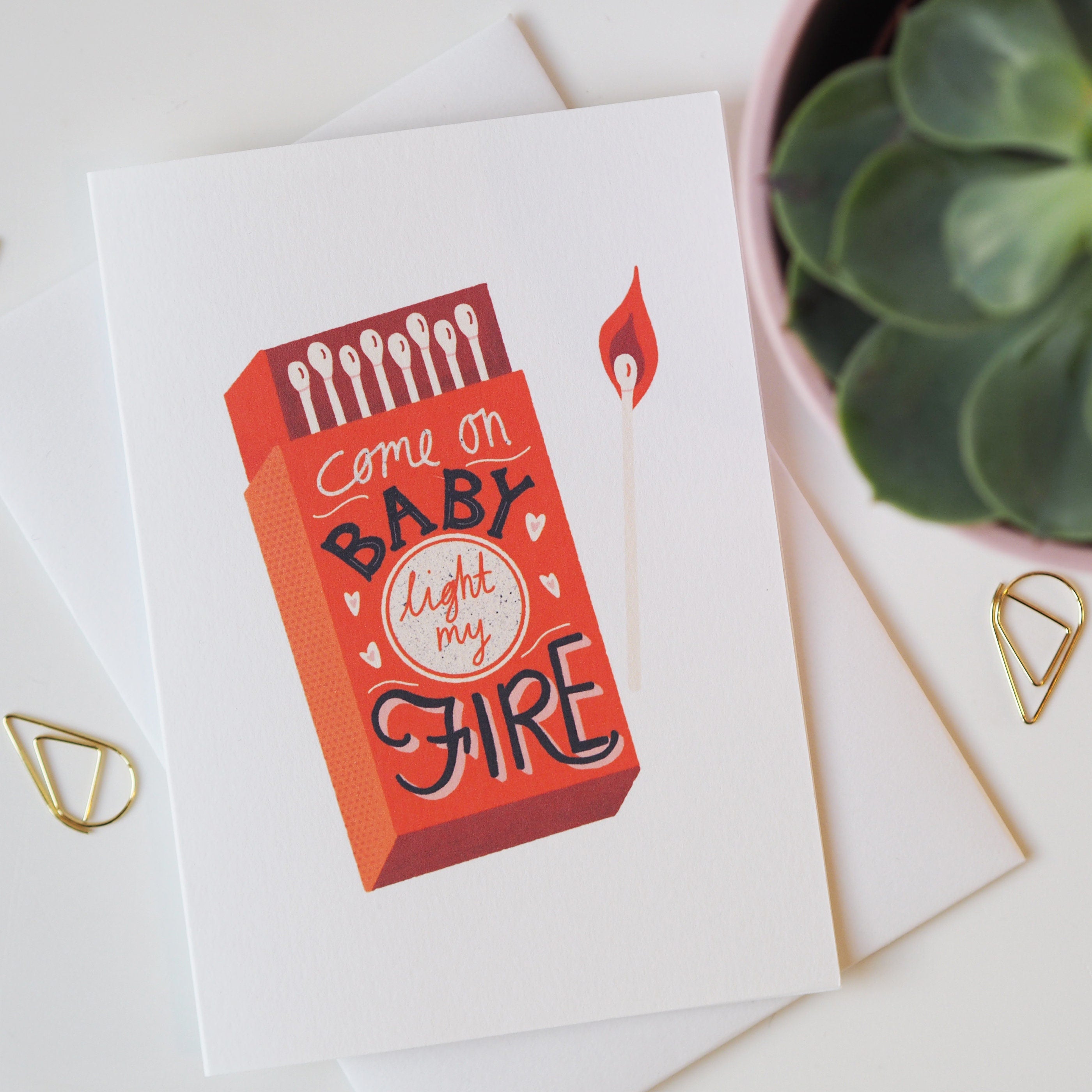 Light My Fire Valentine's Day Card