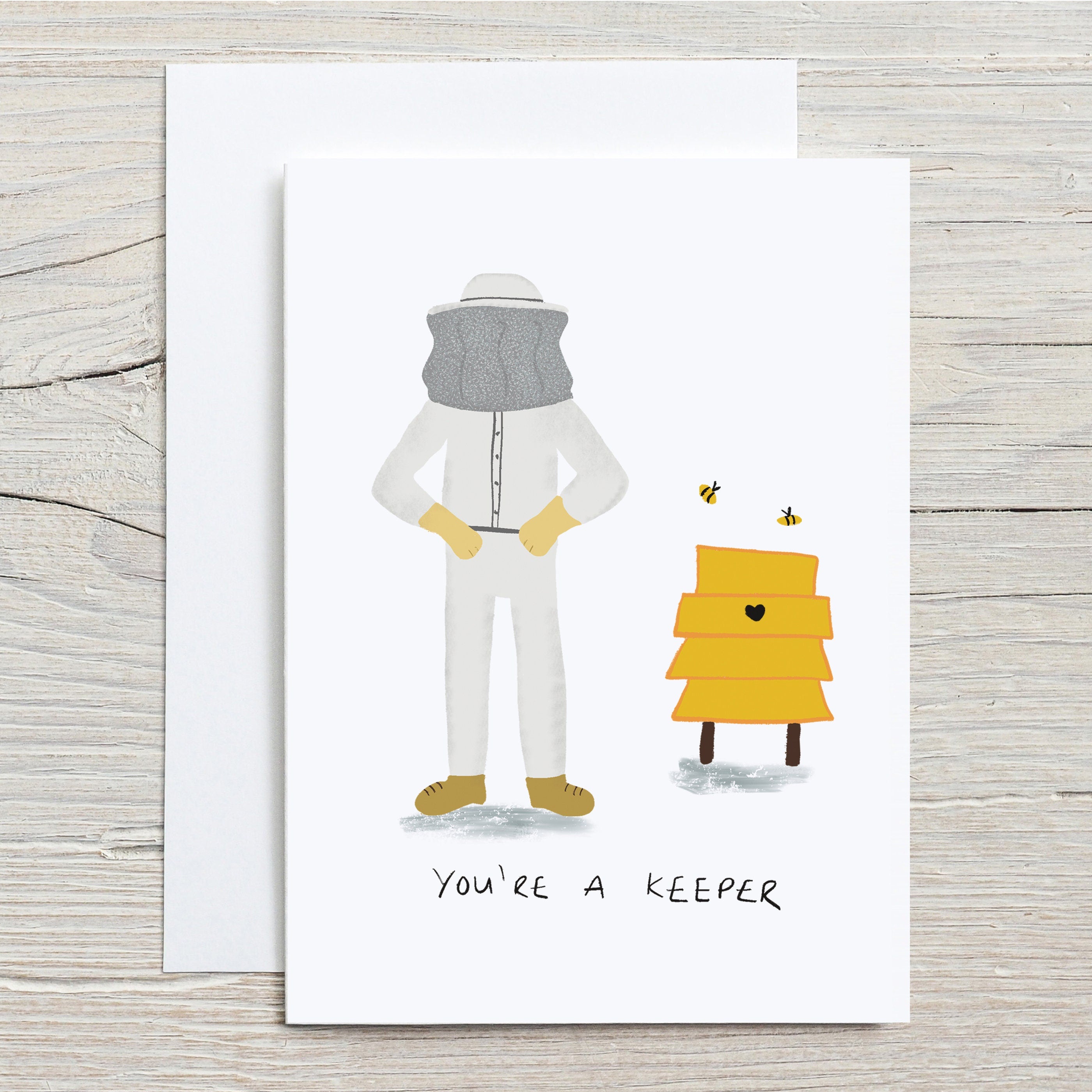 You're A Keeper Funny Pun Valentines Day Card