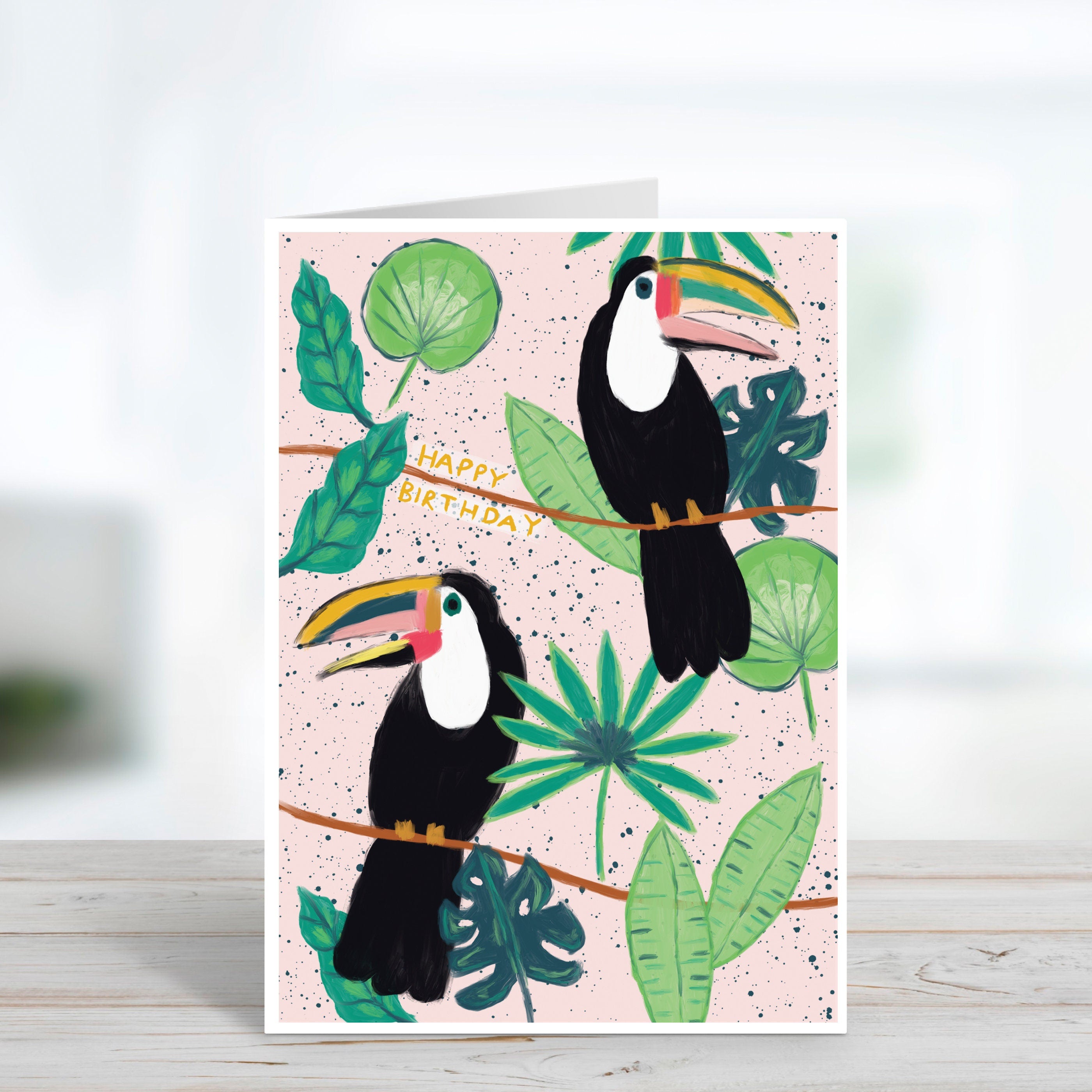 Tropical Toucan Birthday Card