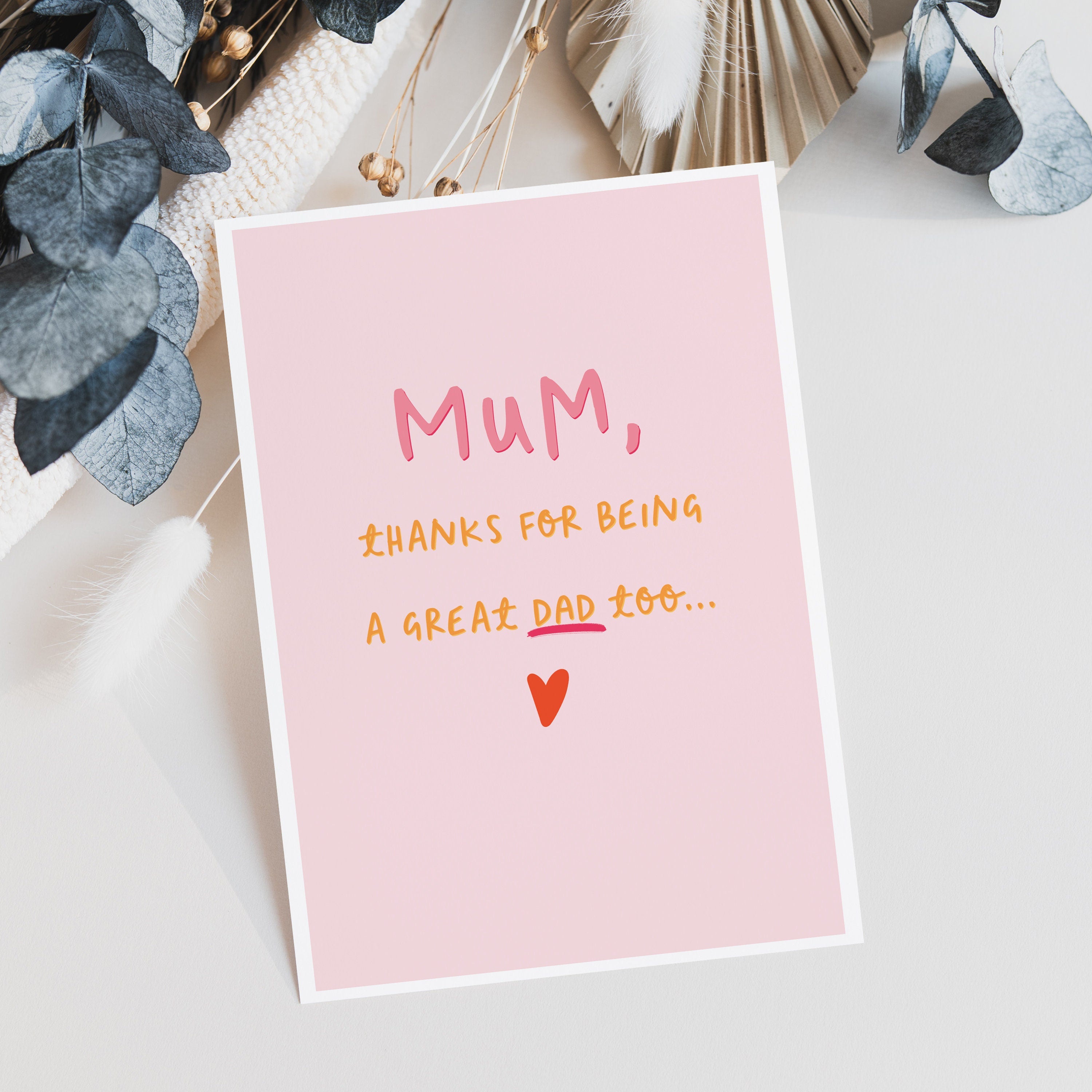 Father's Day Card For Mum