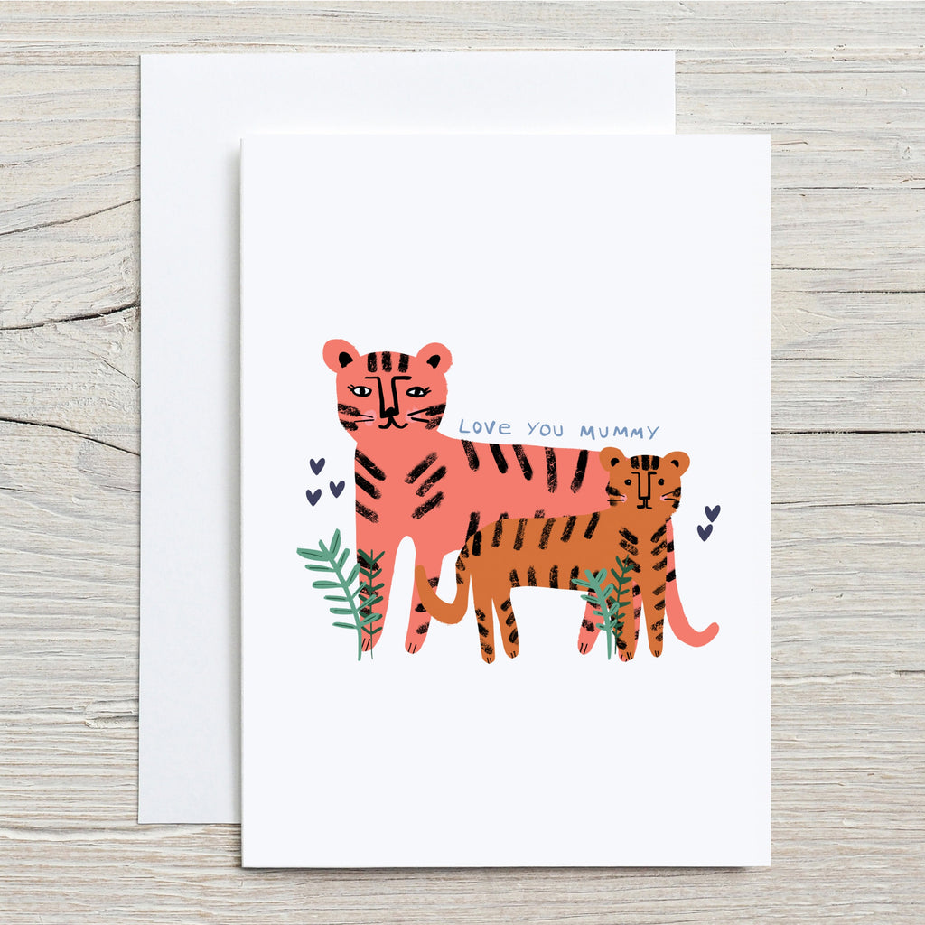 Tiger Mummy Mother's Day Card
