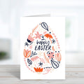 Floral Easter egg Card