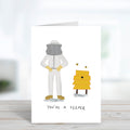 You're A Keeper Funny Pun Valentines Day Card