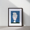 Kind Lady Illustrated Art Print