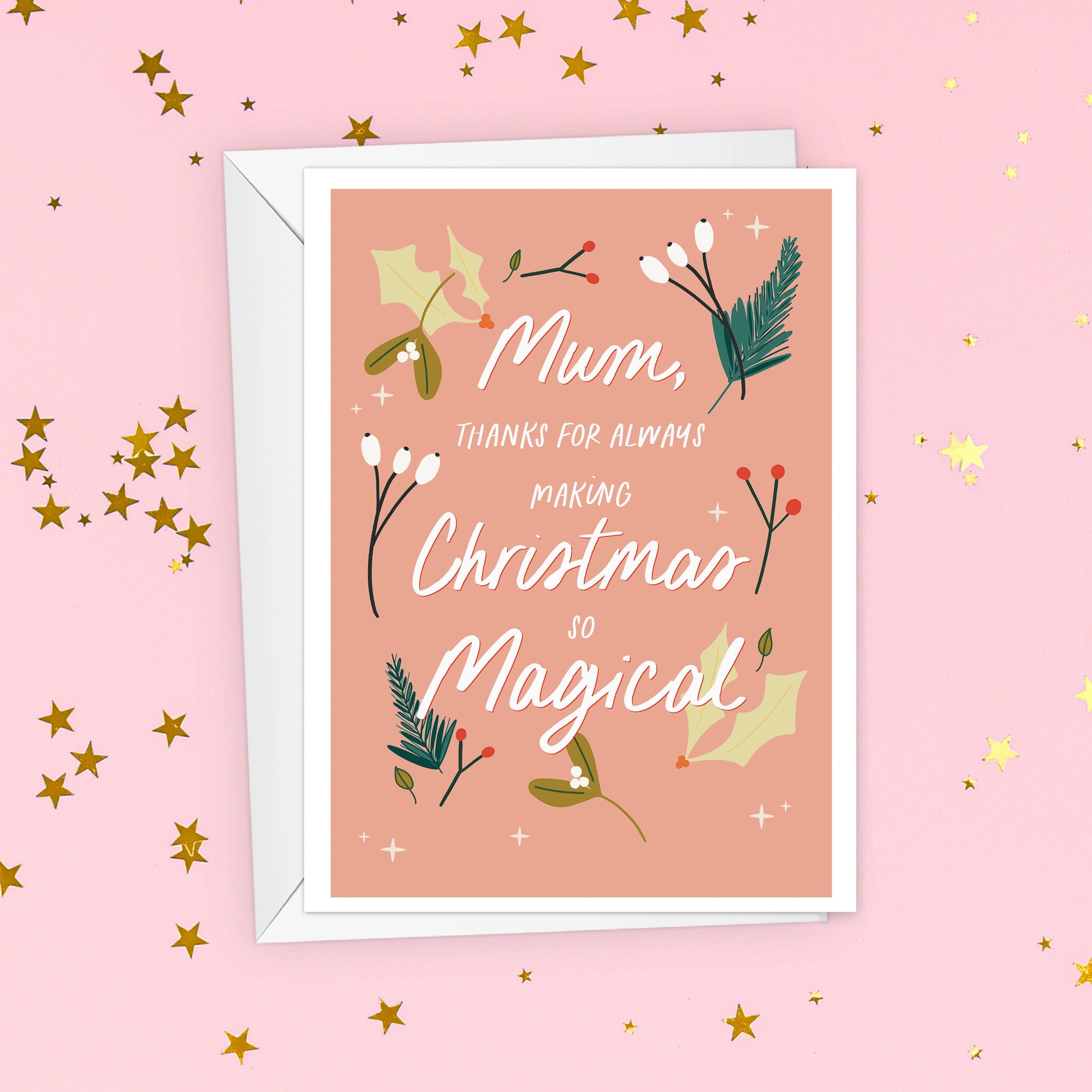 Magical Christmas Card For Mum