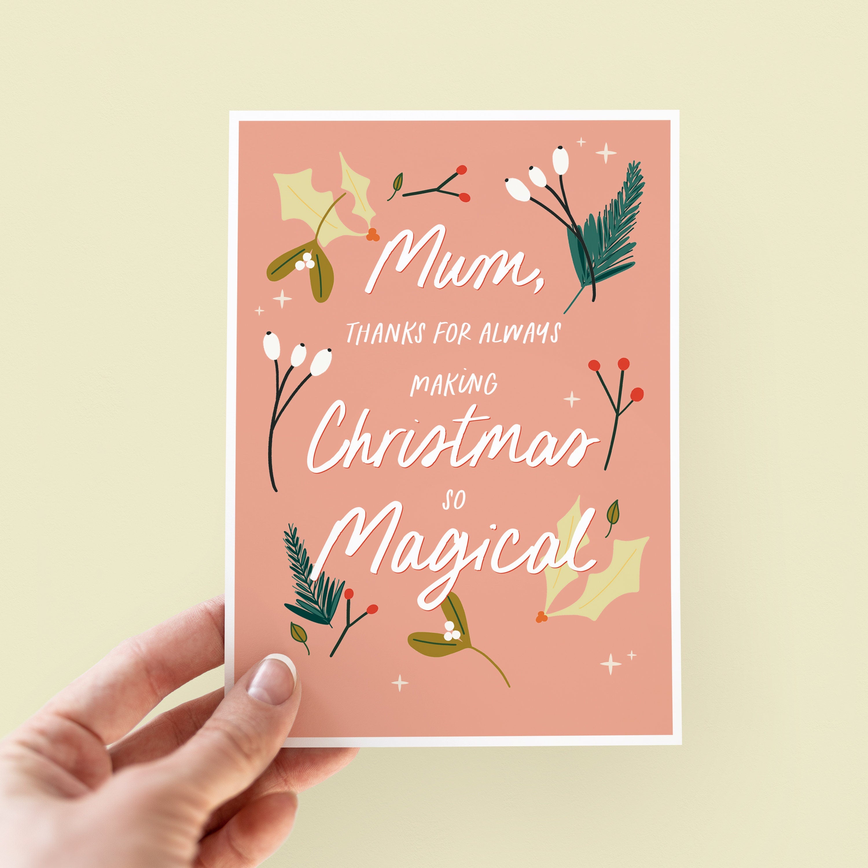 Magical Christmas Card For Mum