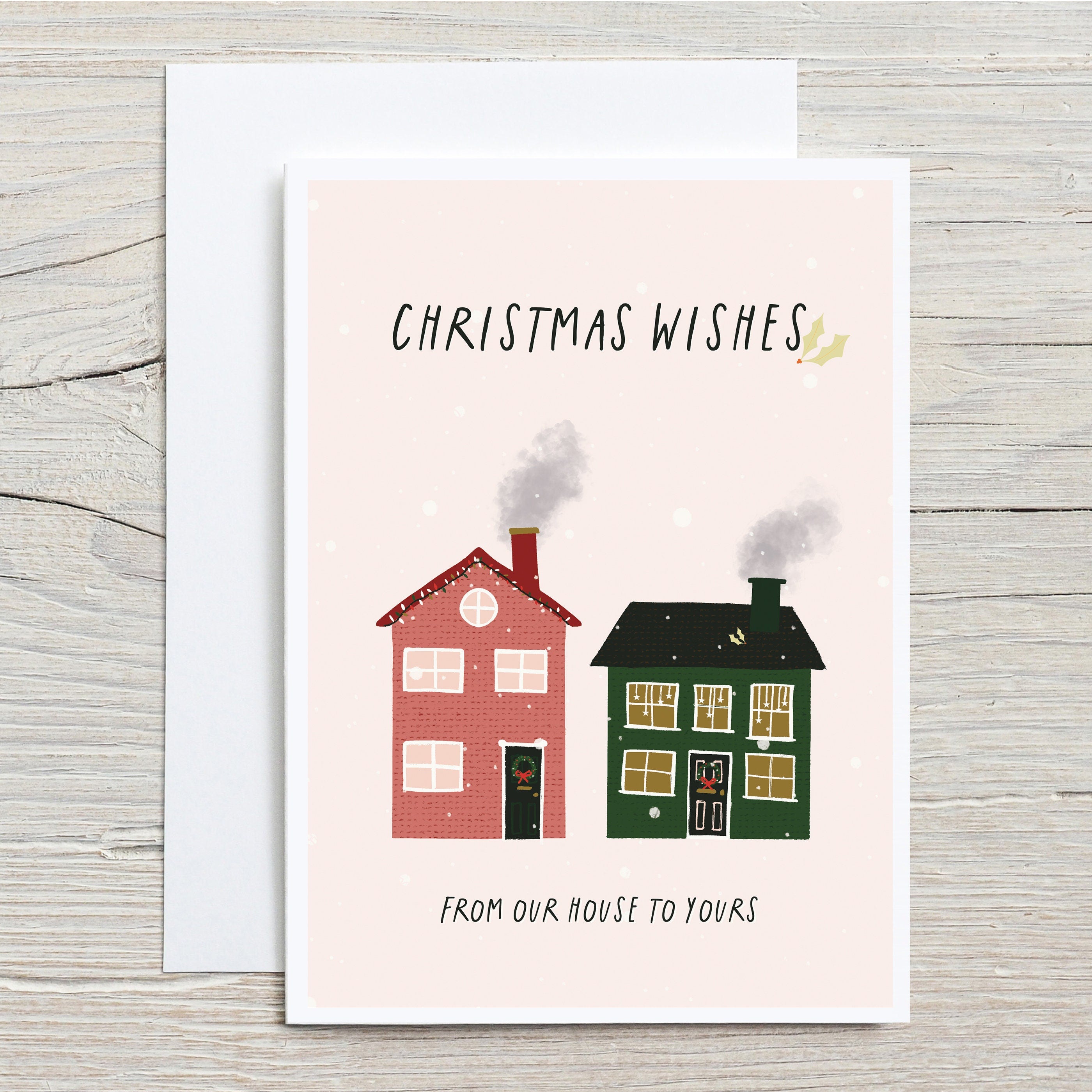 Christmas Wishes Card For Neighbours