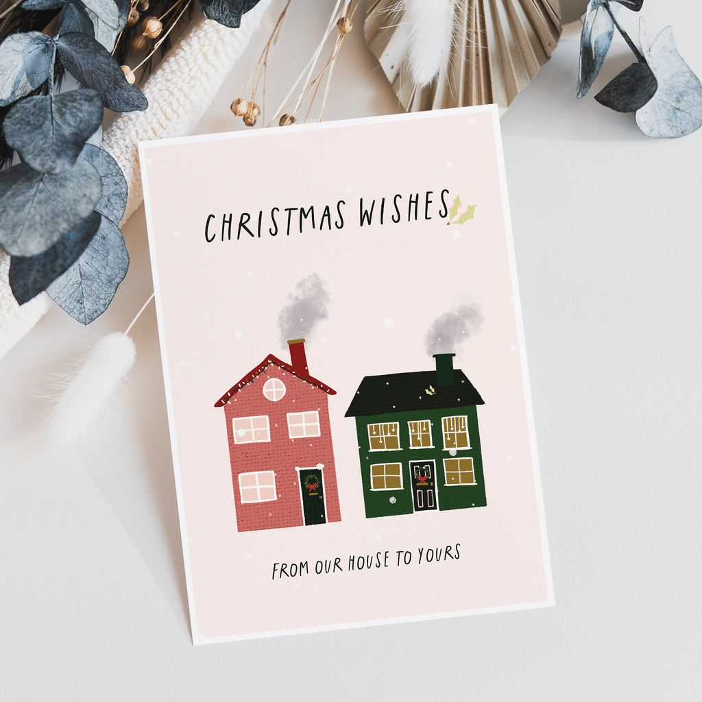Christmas Wishes Card For Neighbours