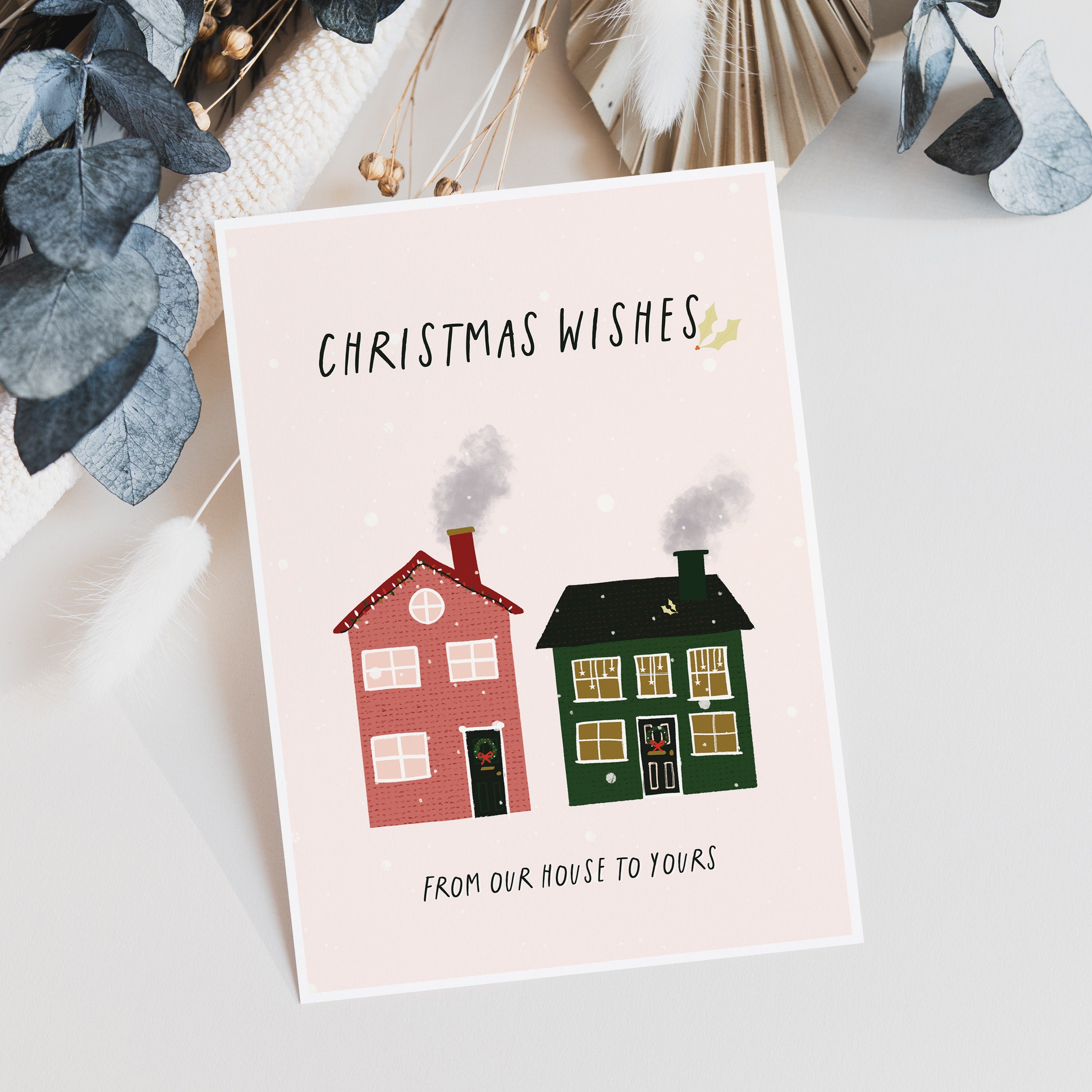 Christmas Wishes Card For Neighbours