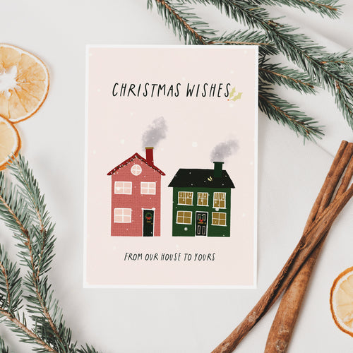 Christmas Wishes Card For Neighbours