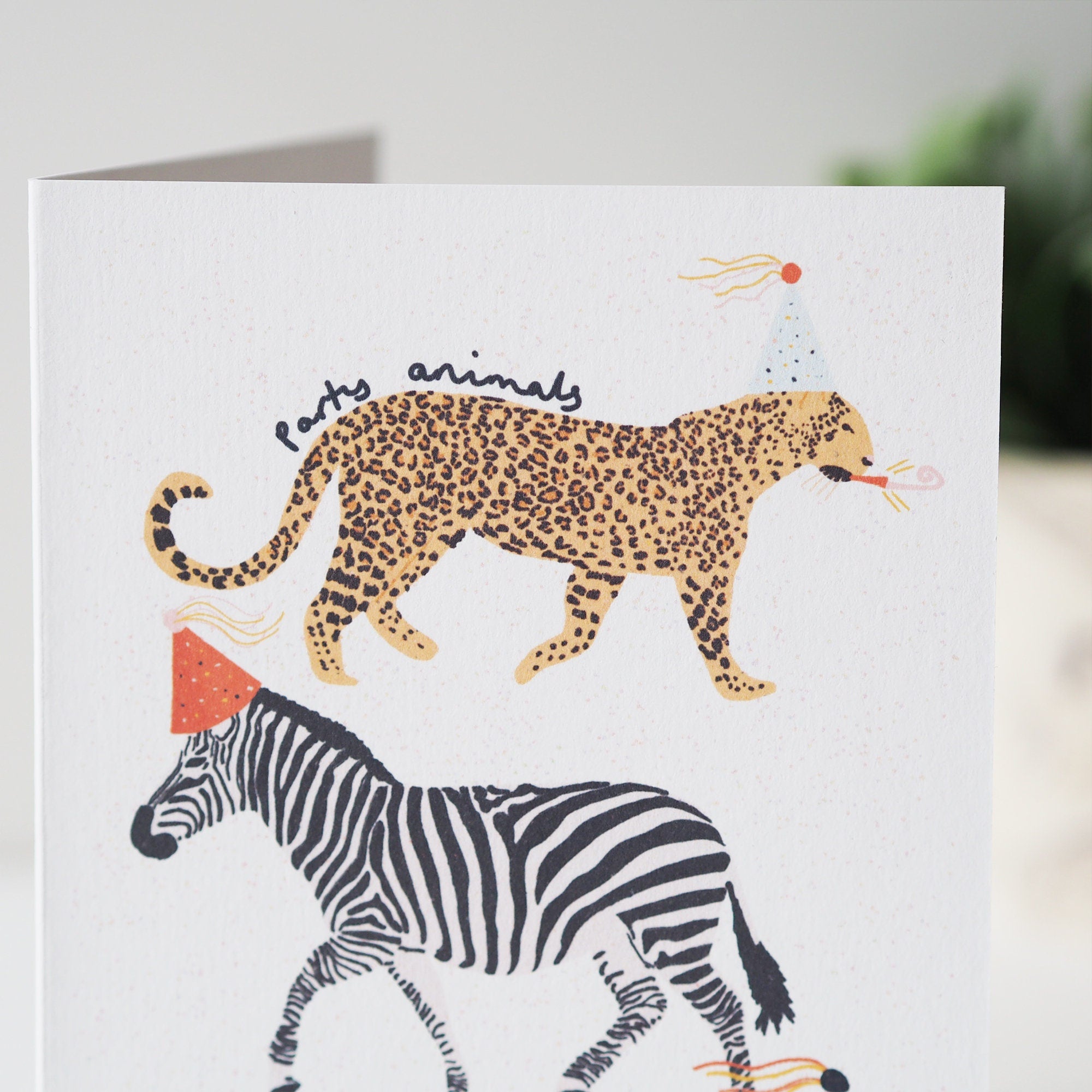Party Animals Illustrated Birthday Card For Kids