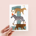 Party Animals 1st Birthday Card