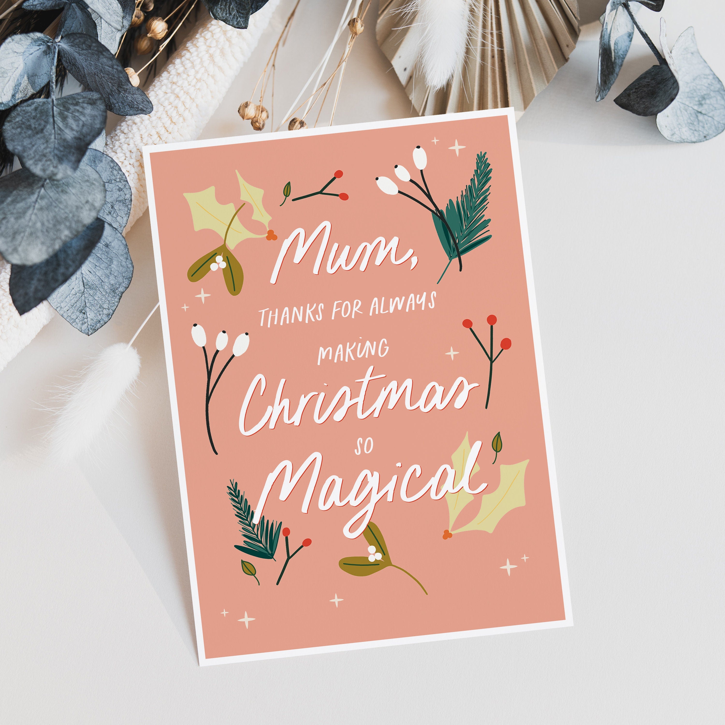 Magical Christmas Card For Mum