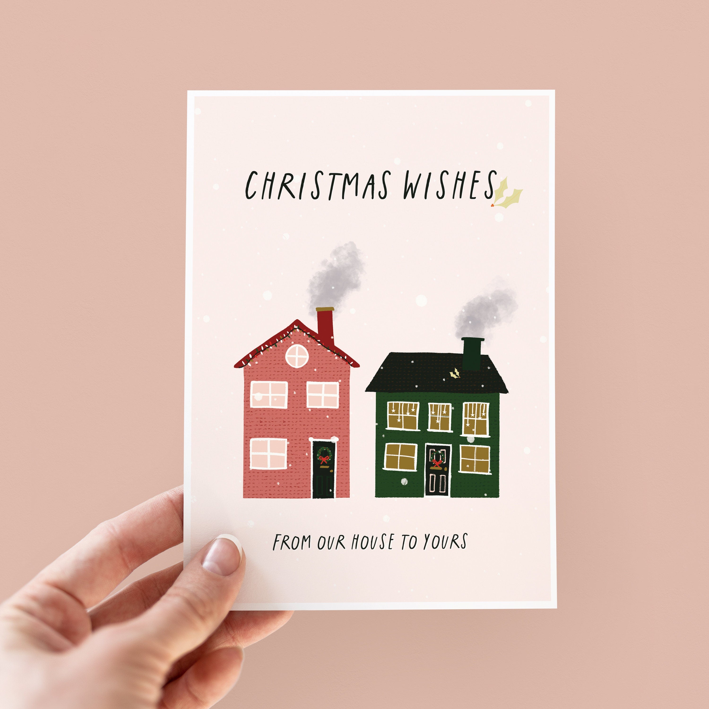Christmas Wishes Card For Neighbours