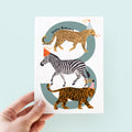 Party Animals 3rd Birthday Card For Kids