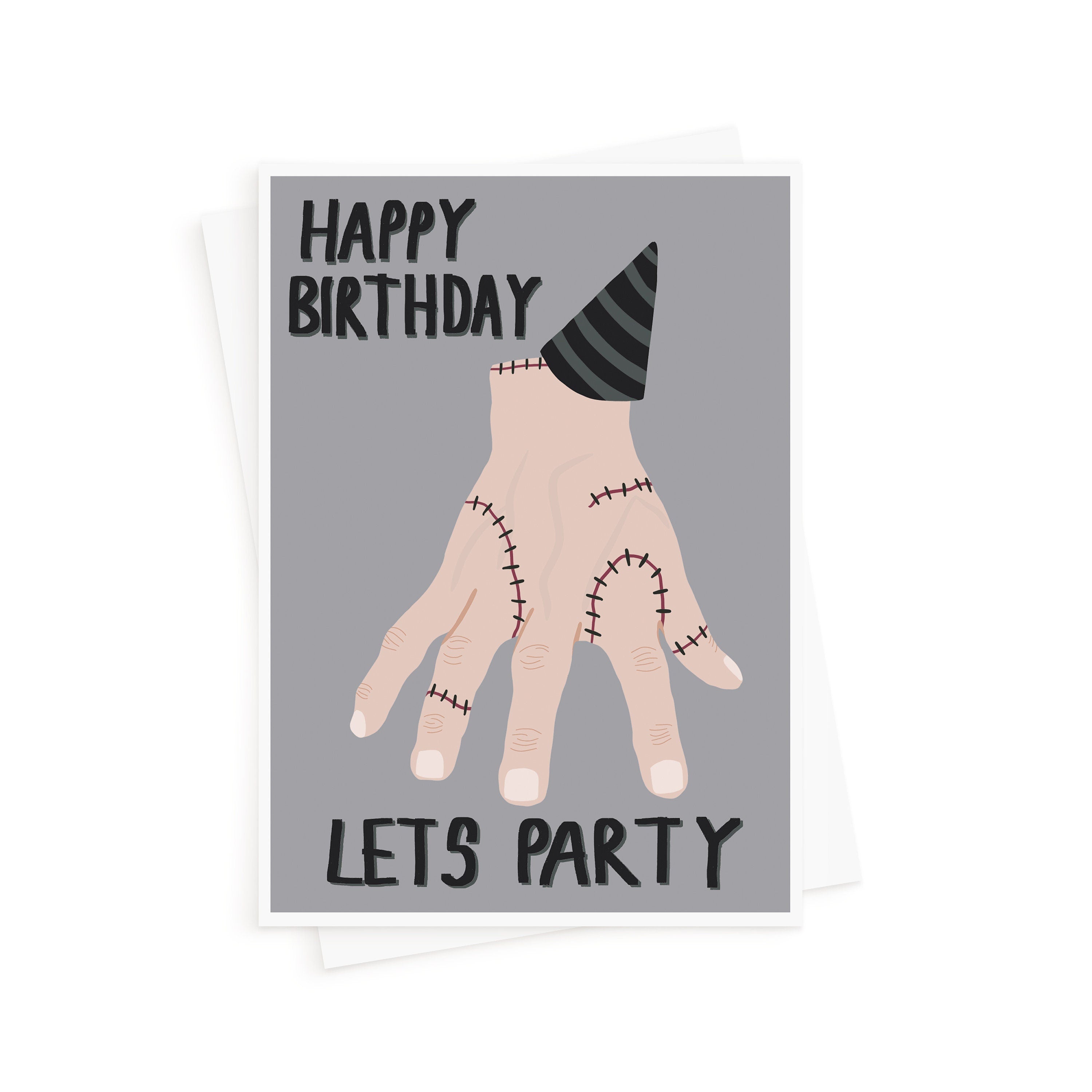 Thing from Wednesday Birthday Card