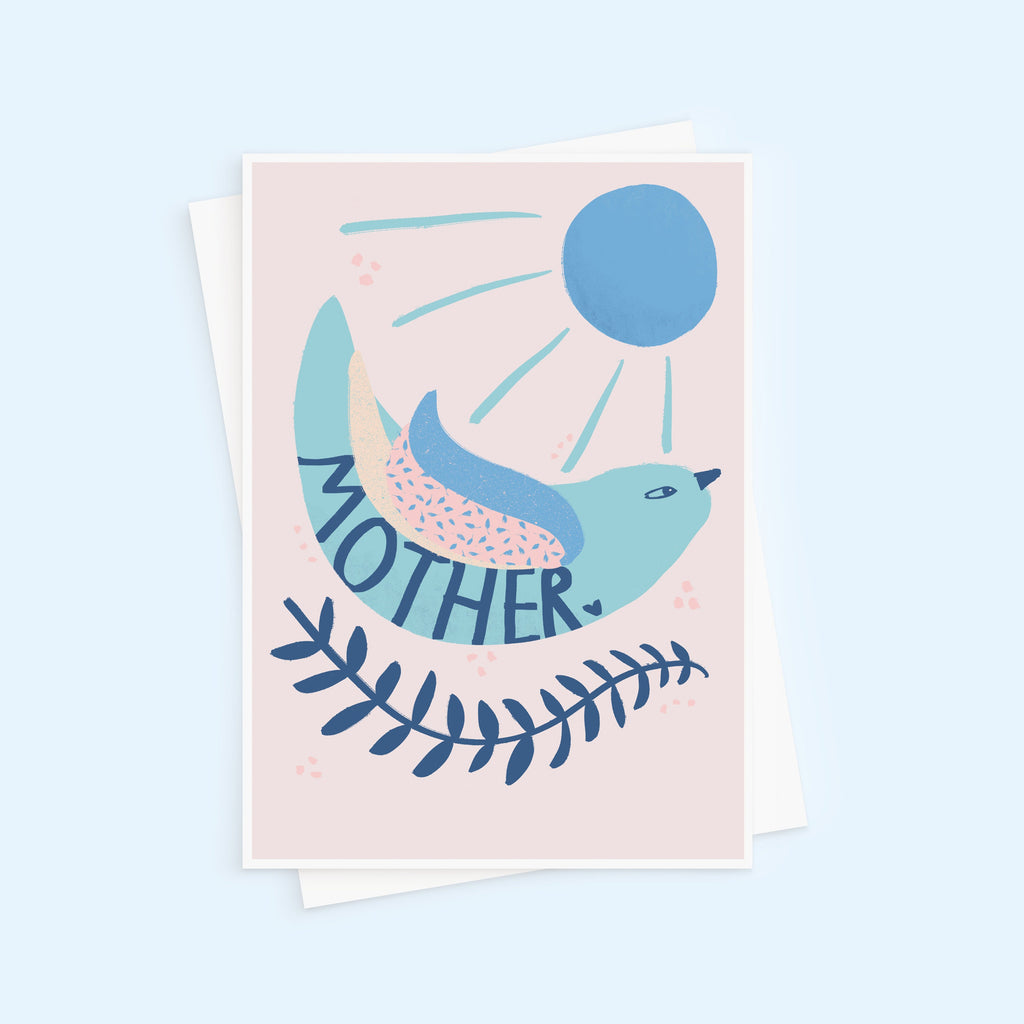 Mother Bird Illustrated Mother's Day Card
