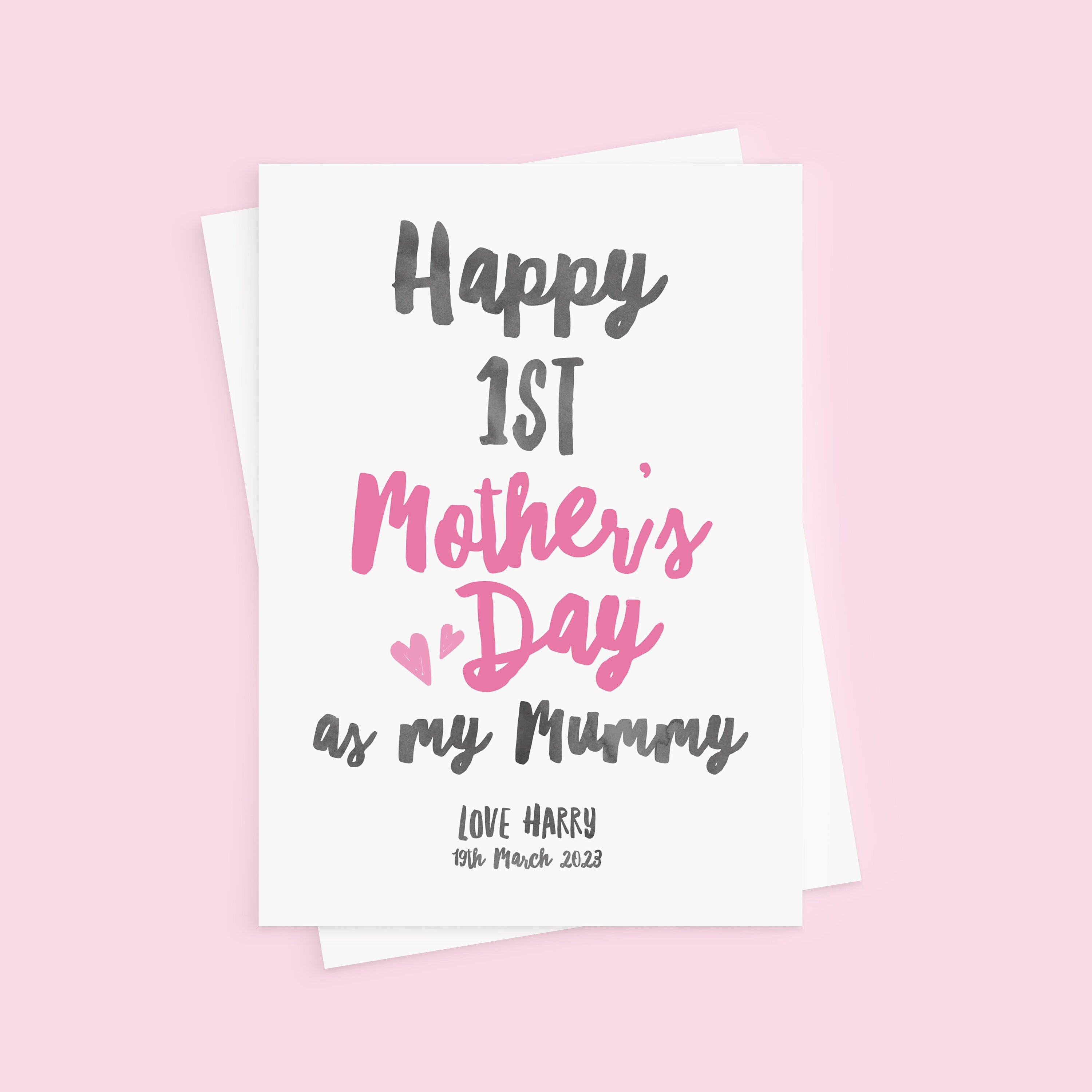 Personalised First Mother's Day Card