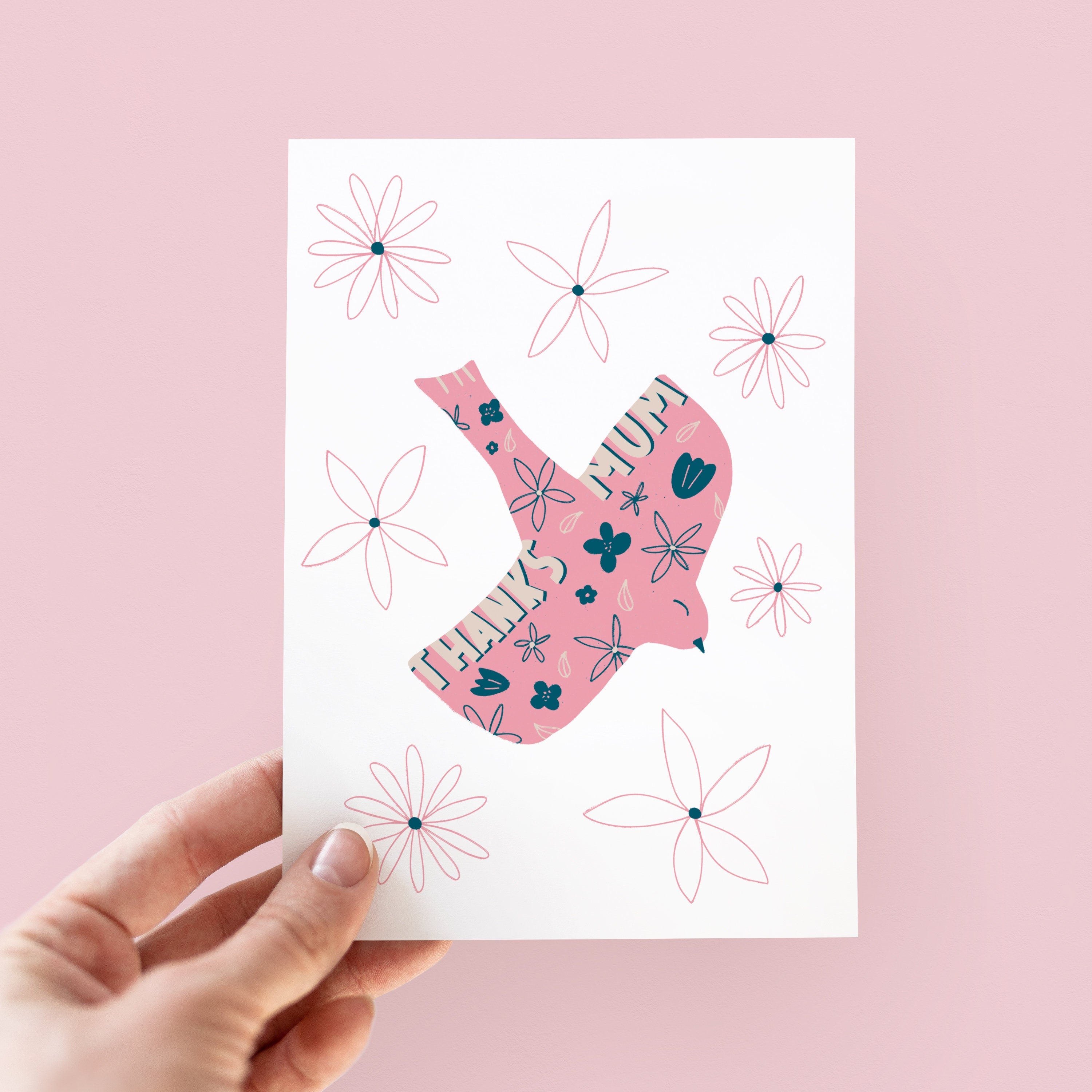 Bird Thanks Mum Mother's Day Card